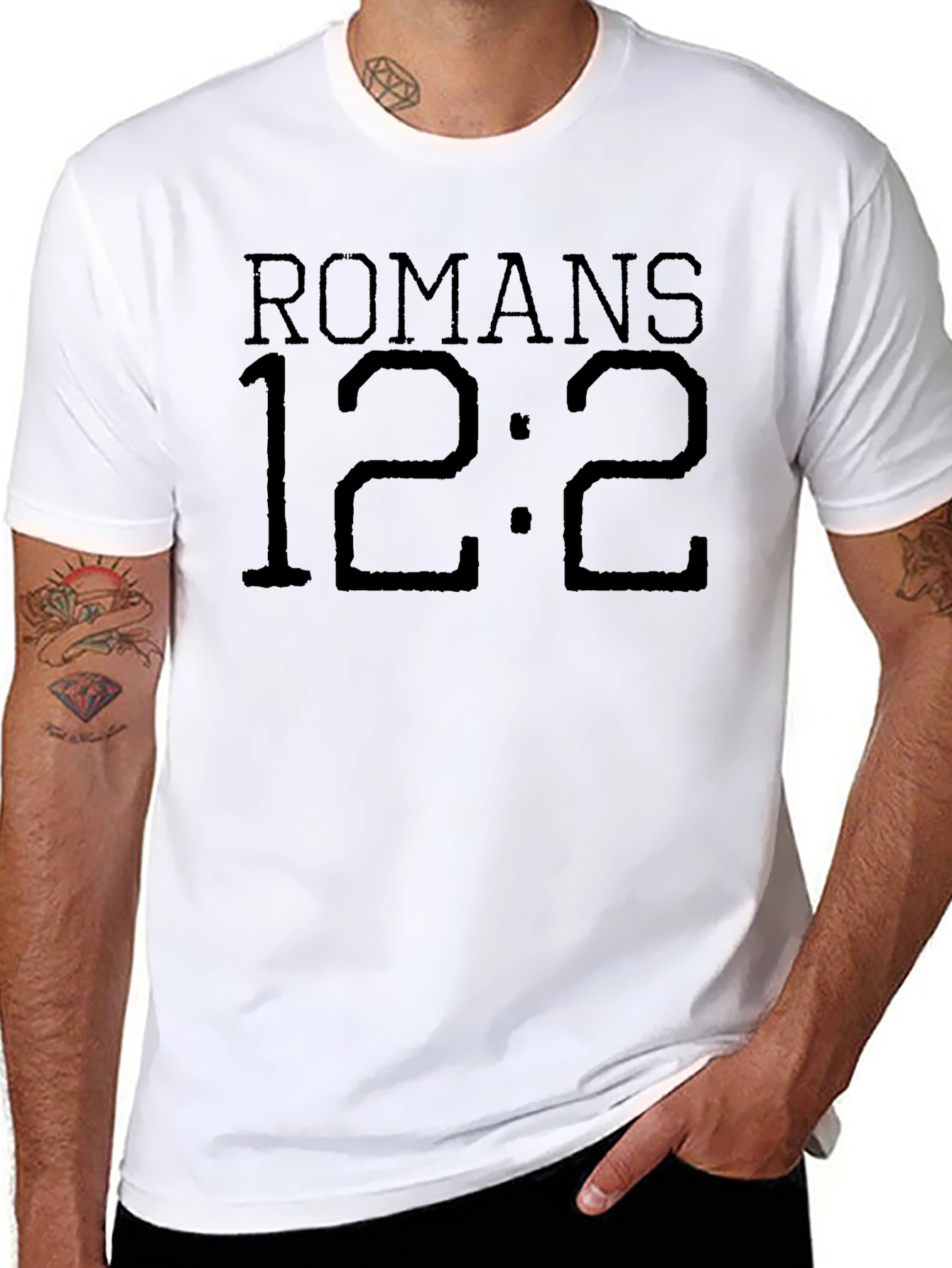 Romans 12:2 Bible Verse Christian T-Shirt