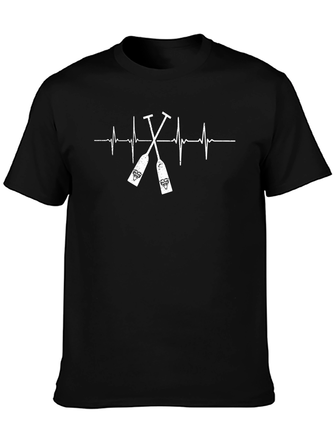 Heartbeat Paddles Graphic Tee - Black
