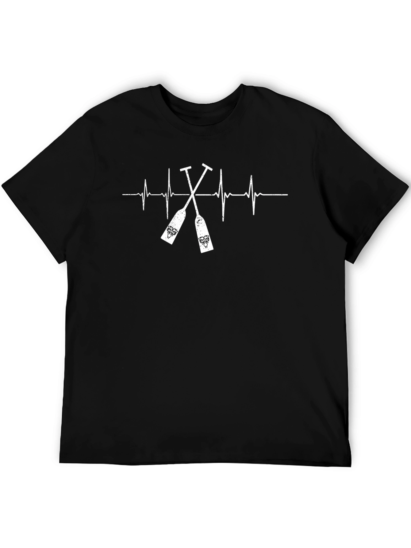 Heartbeat Paddles Graphic Tee - Black