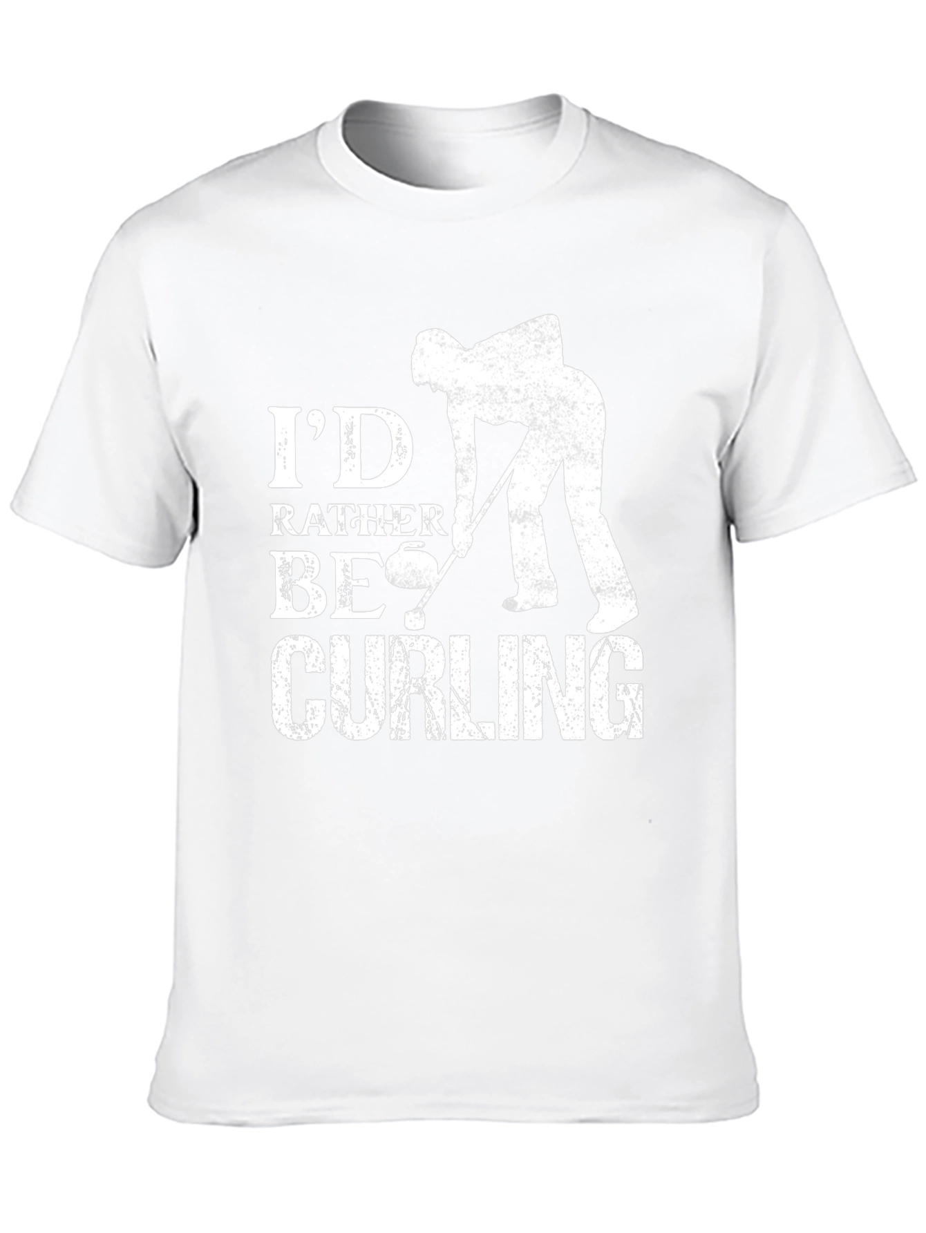 Id Rather Be Curling T-Shirt