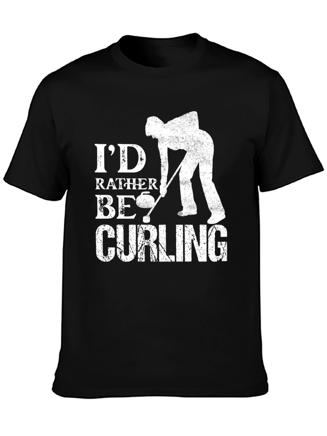 Id Rather Be Curling T-Shirt