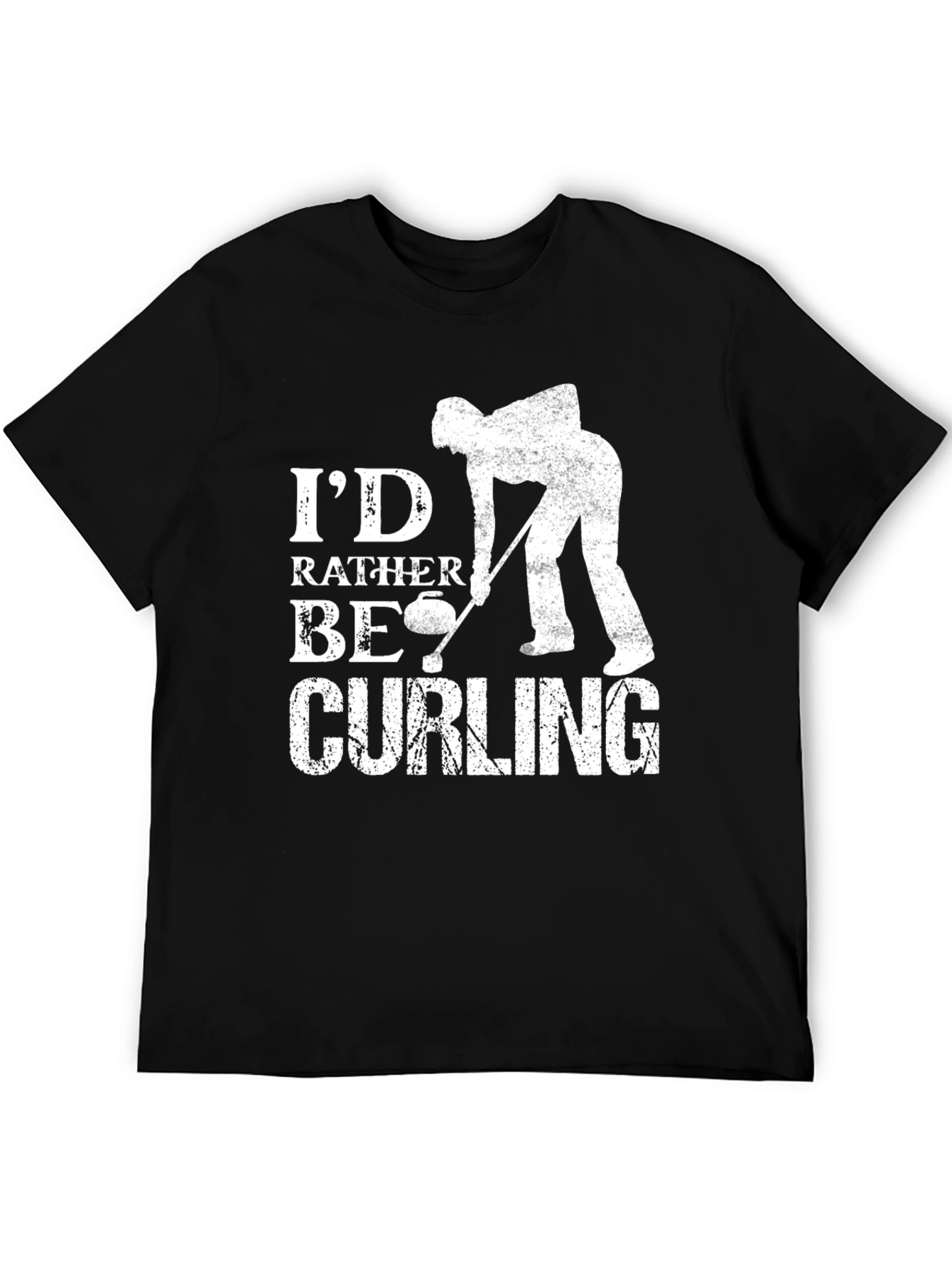 Id Rather Be Curling T-Shirt