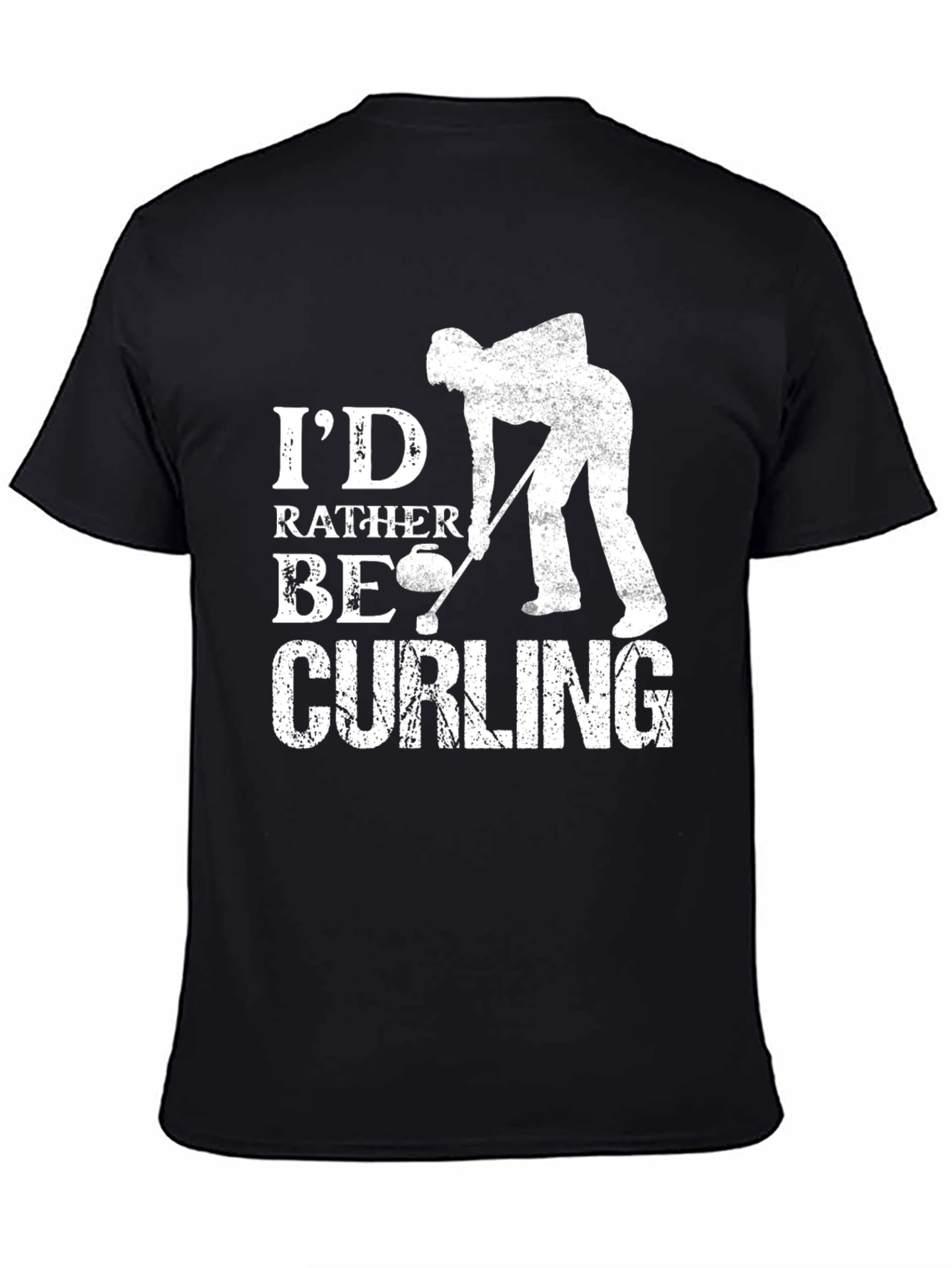 Id Rather Be Curling T-Shirt