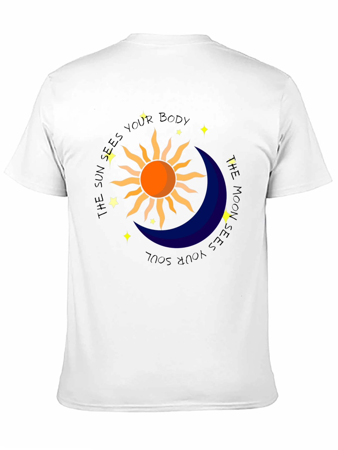 Celestial Sun & Moon Graphic T-Shirt