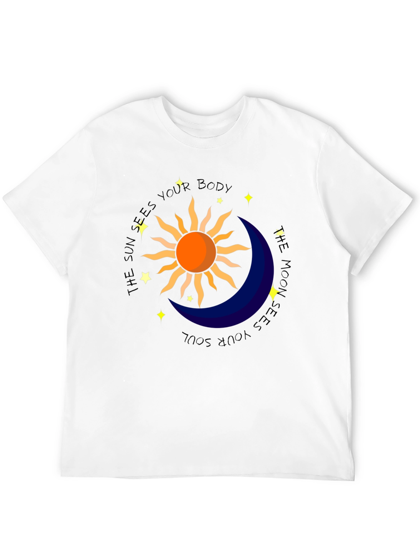 Celestial Sun & Moon Graphic T-Shirt