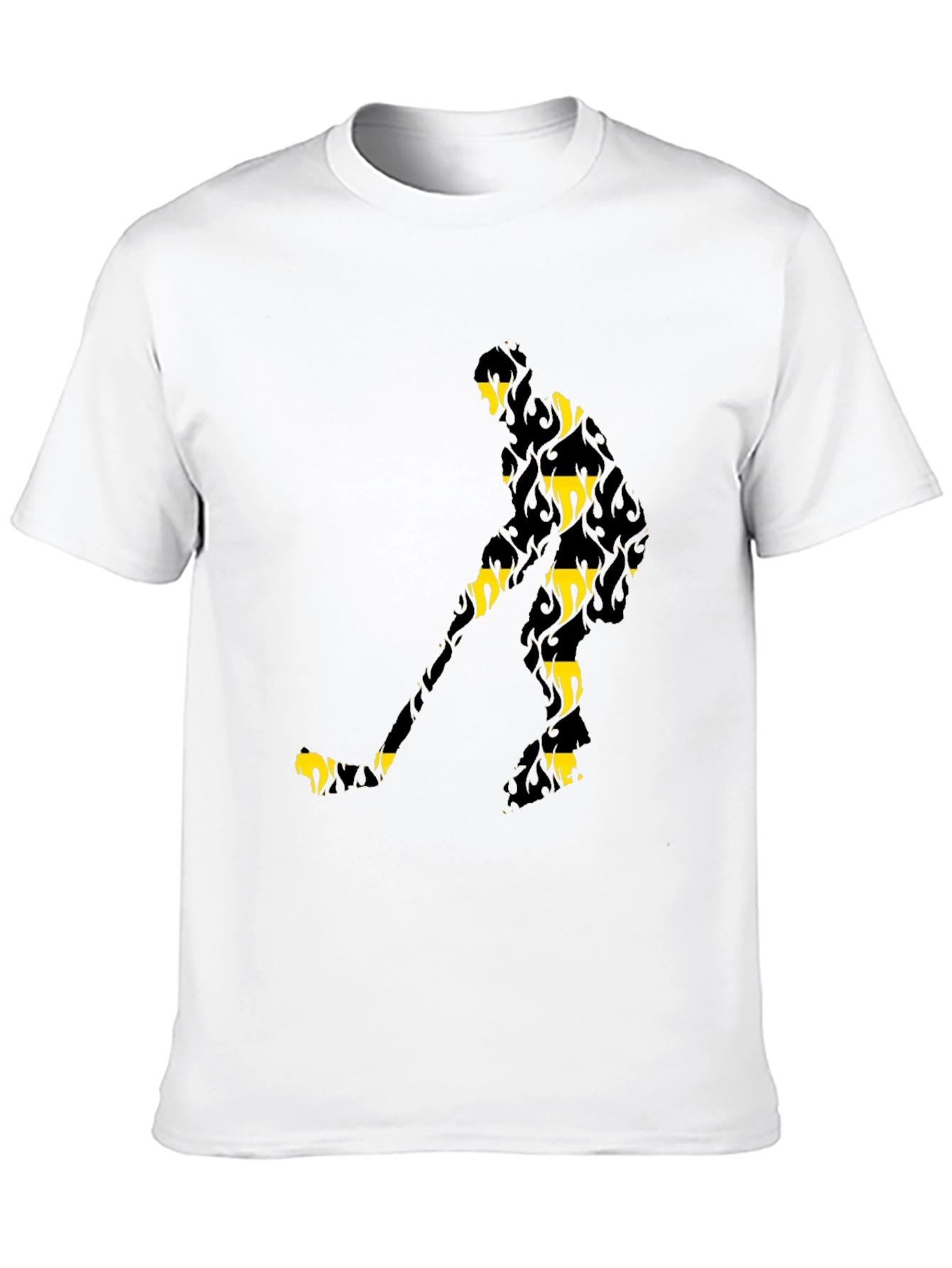 Hockey Player Black Graphic Tee