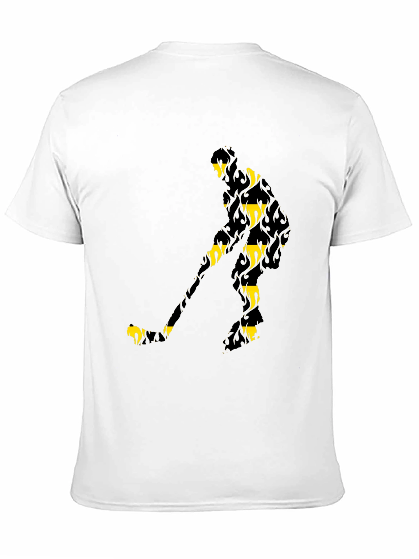 Hockey Player Black Graphic Tee