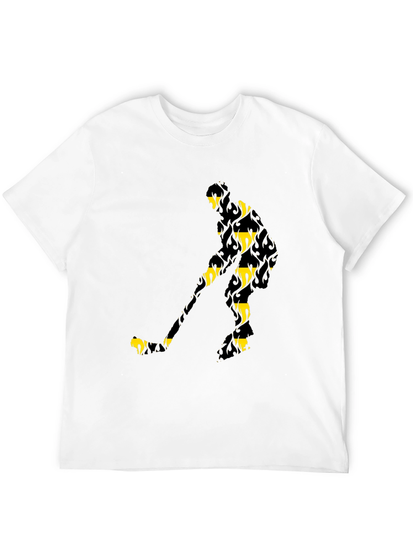 Hockey Player Black Graphic Tee