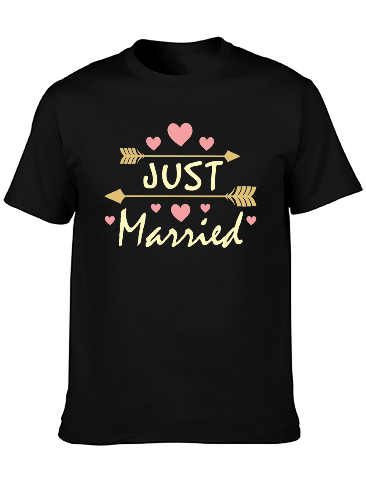 Just Married Arrow Heart Tee - Perfect Wedding Gift!