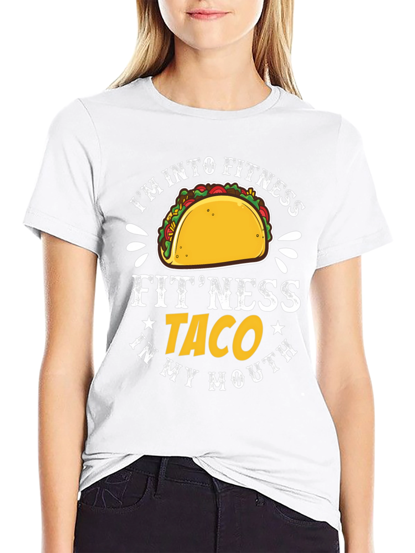 Fitness Taco Graphic T-Shirt - Humorous Tee