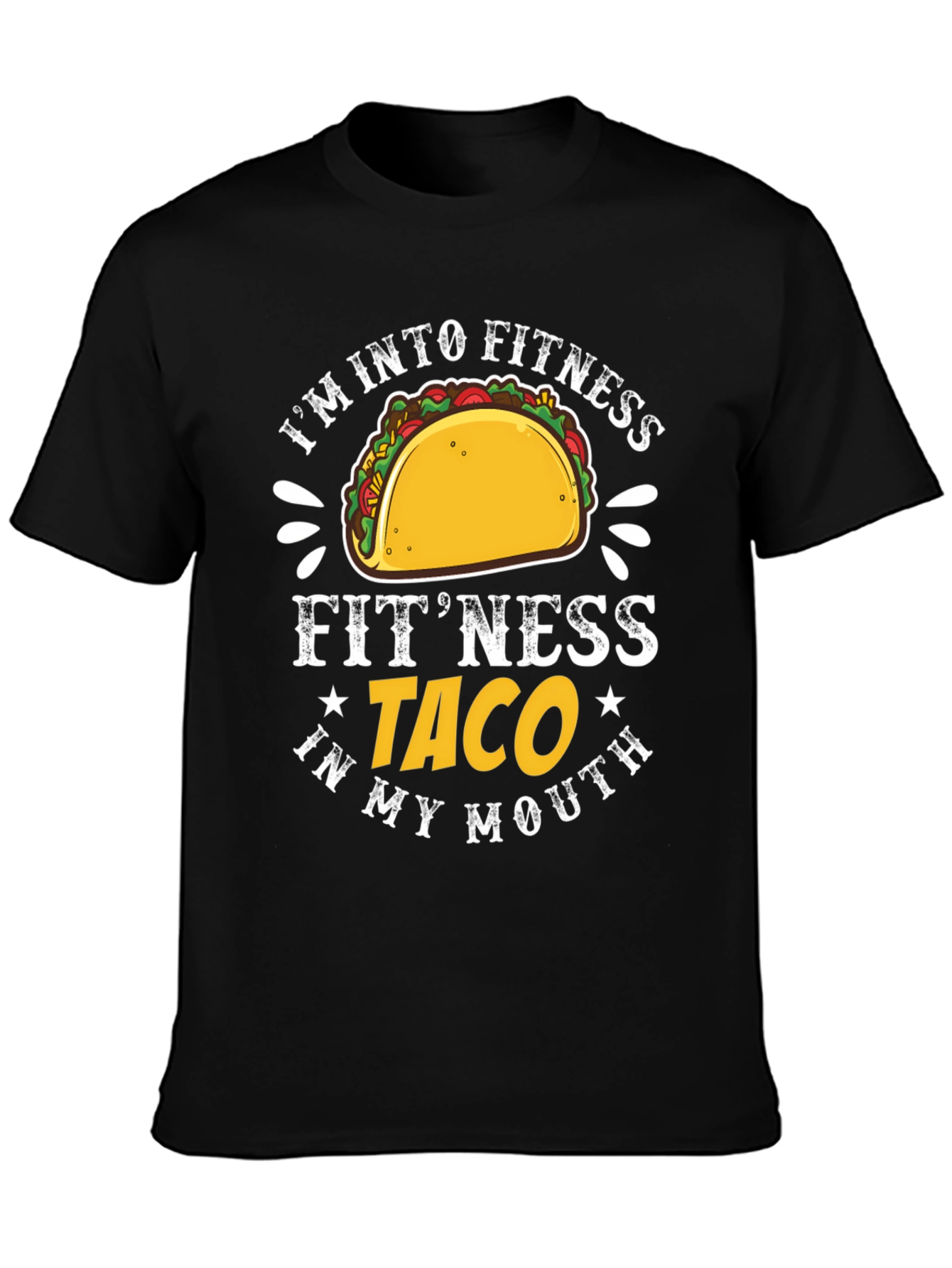 Fitness Taco Graphic T-Shirt - Humorous Tee