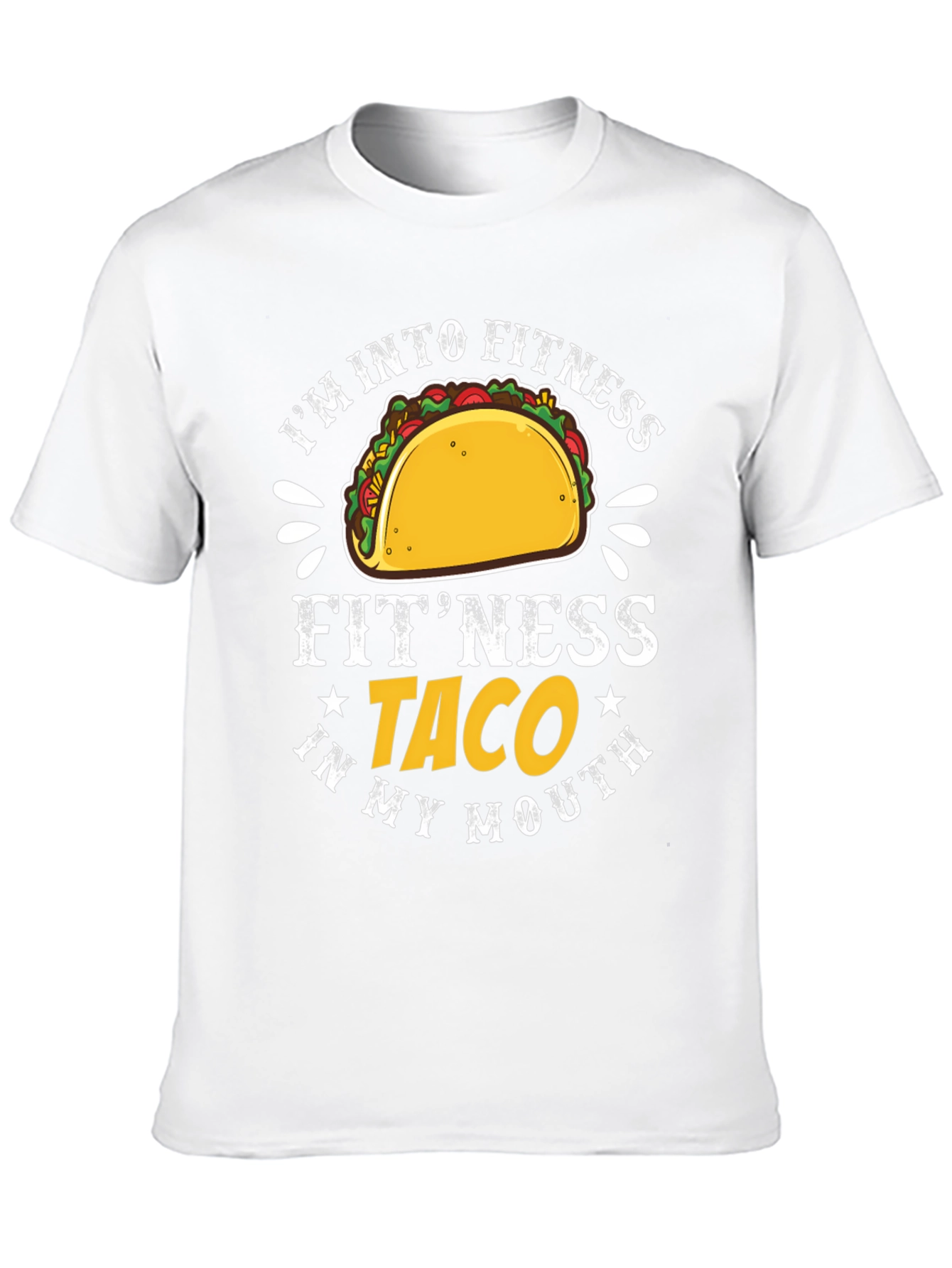 Fitness Taco Graphic T-Shirt - Humorous Tee