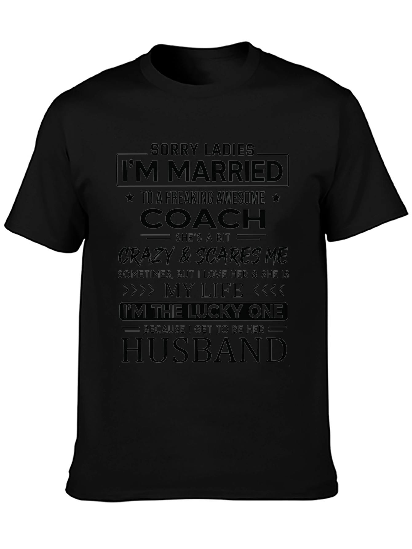 Funny Coachs Husband T-Shirt
