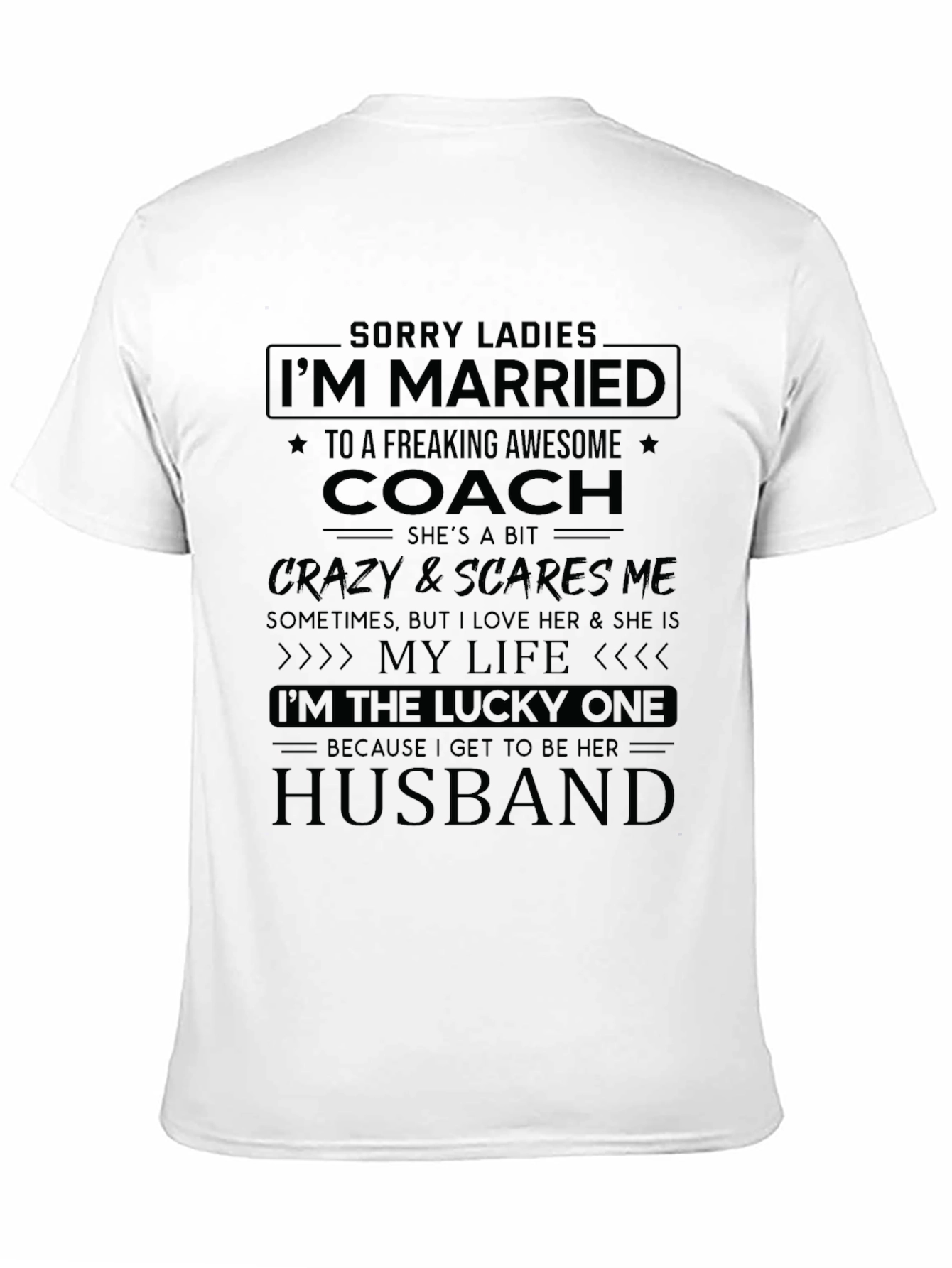 Funny Coachs Husband T-Shirt