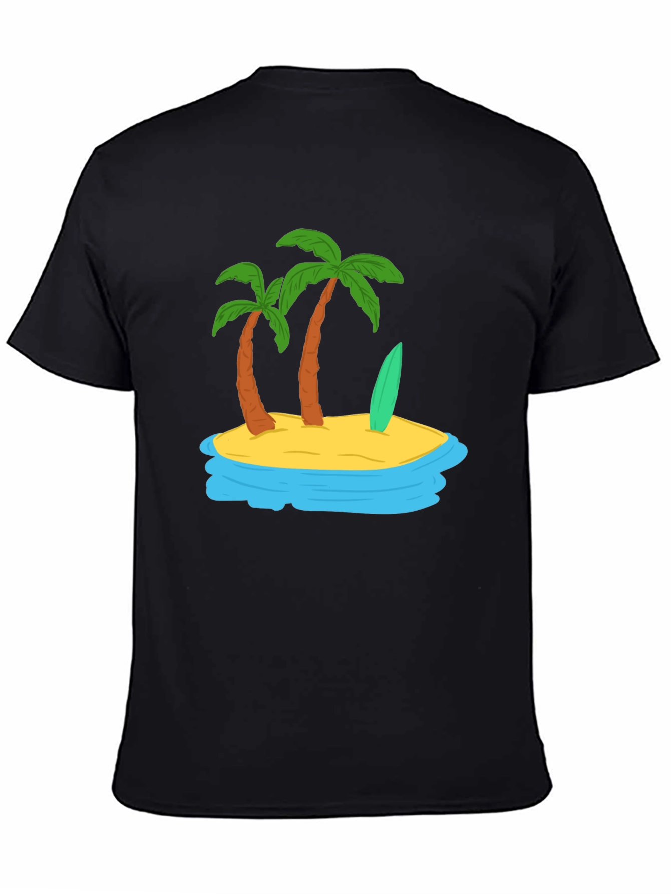 Island Vibes Graphic Tee - Tropical Palm Tree Shirt