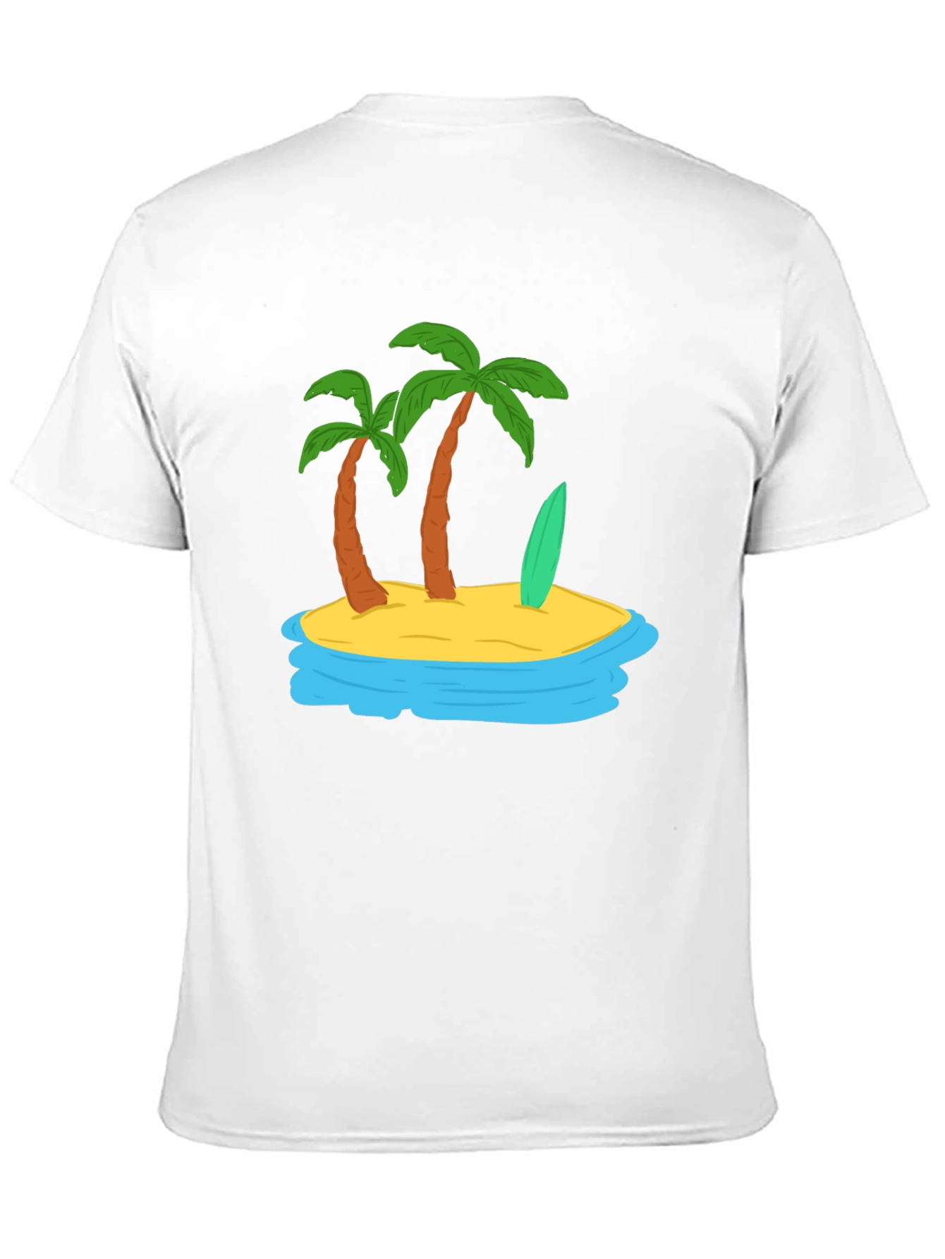 Island Vibes Graphic Tee - Tropical Palm Tree Shirt