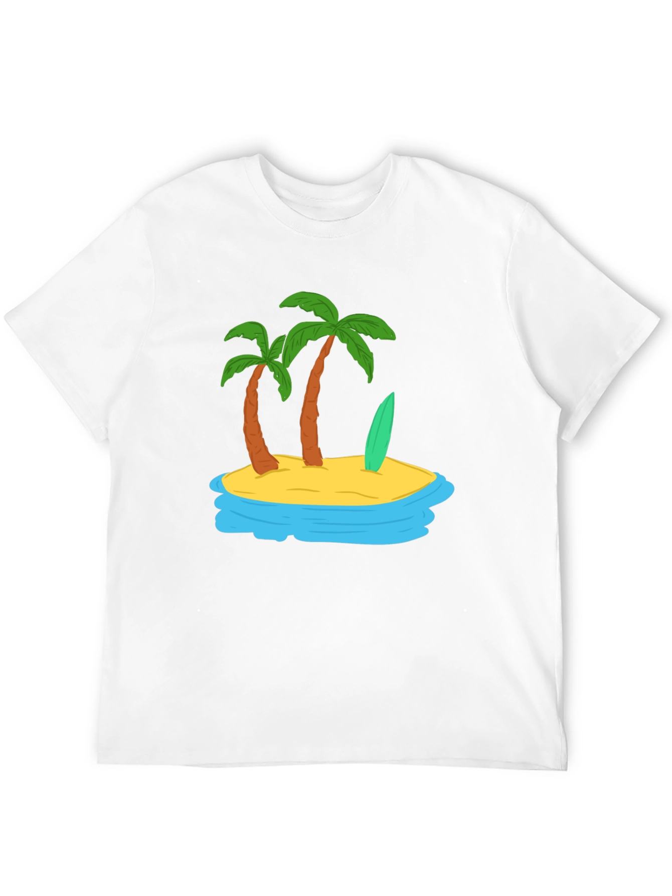 Island Vibes Graphic Tee - Tropical Palm Tree Shirt