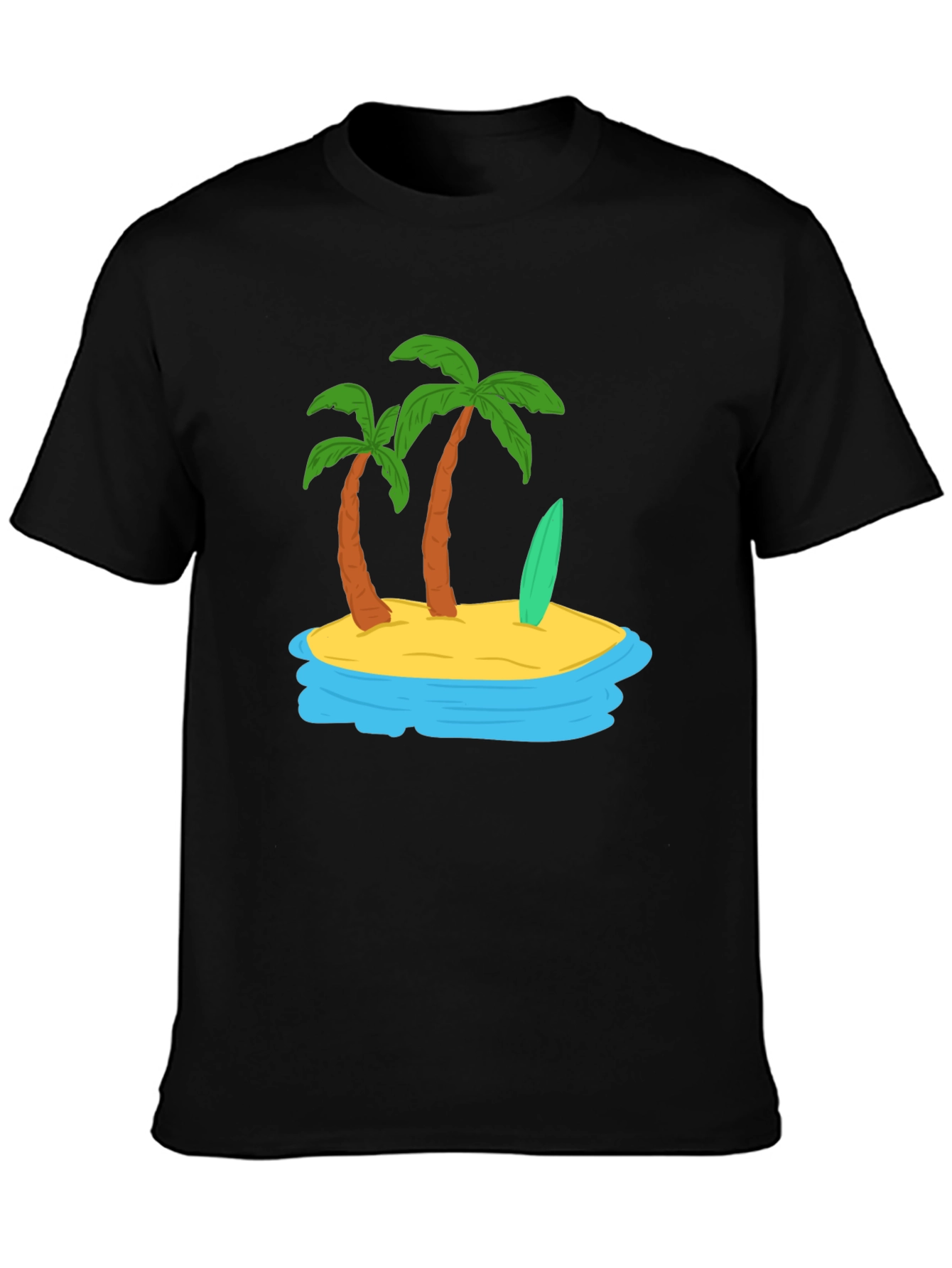 Island Vibes Graphic Tee - Tropical Palm Tree Shirt