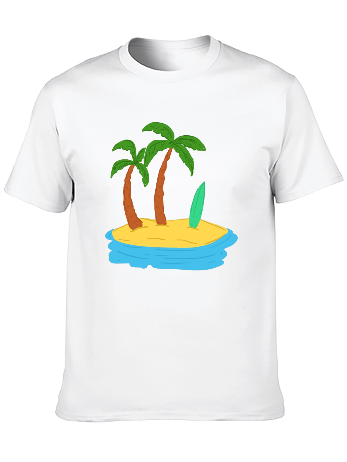 Island Vibes Graphic Tee - Tropical Palm Tree Shirt