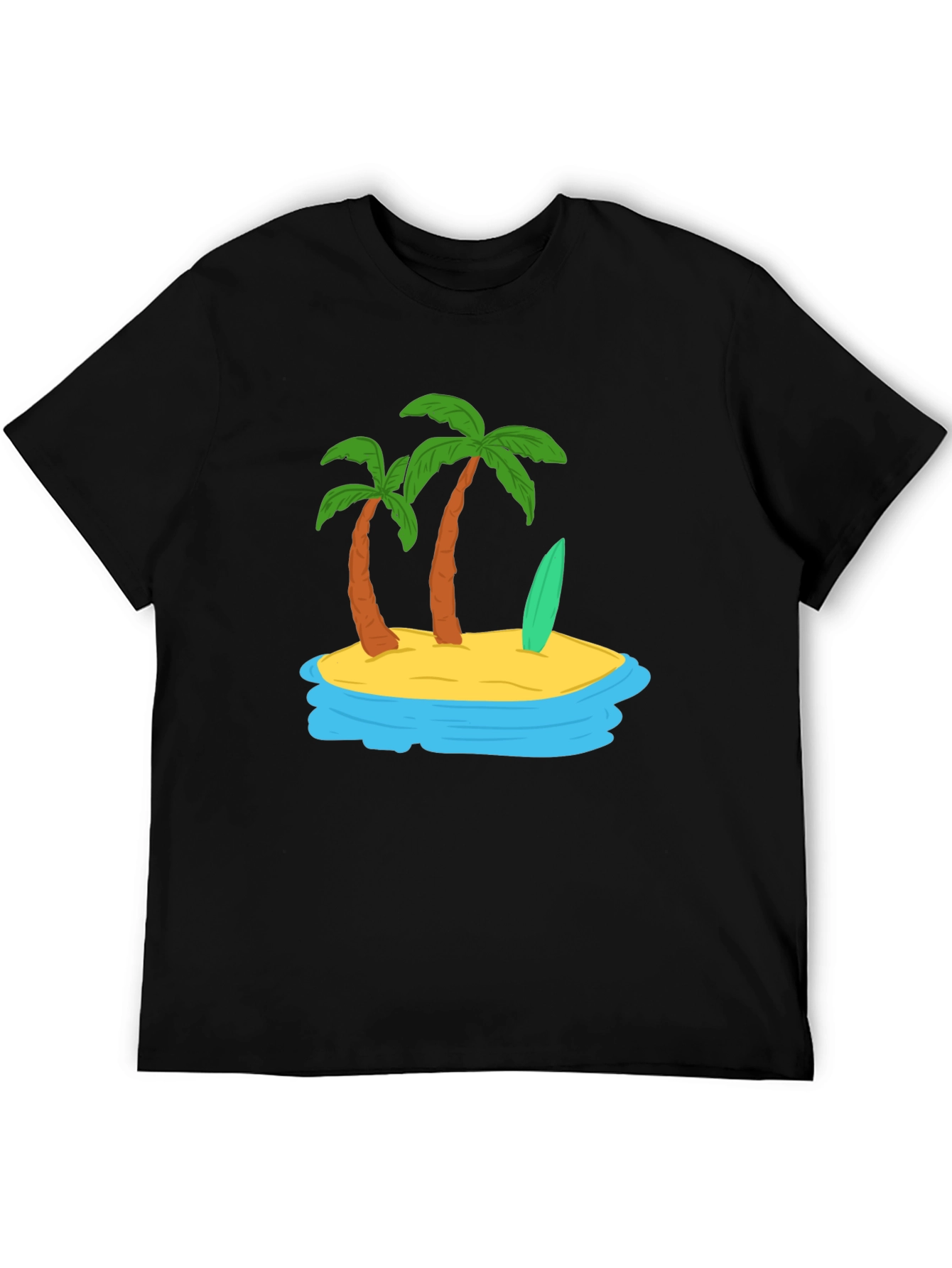 Island Vibes Graphic Tee - Tropical Palm Tree Shirt