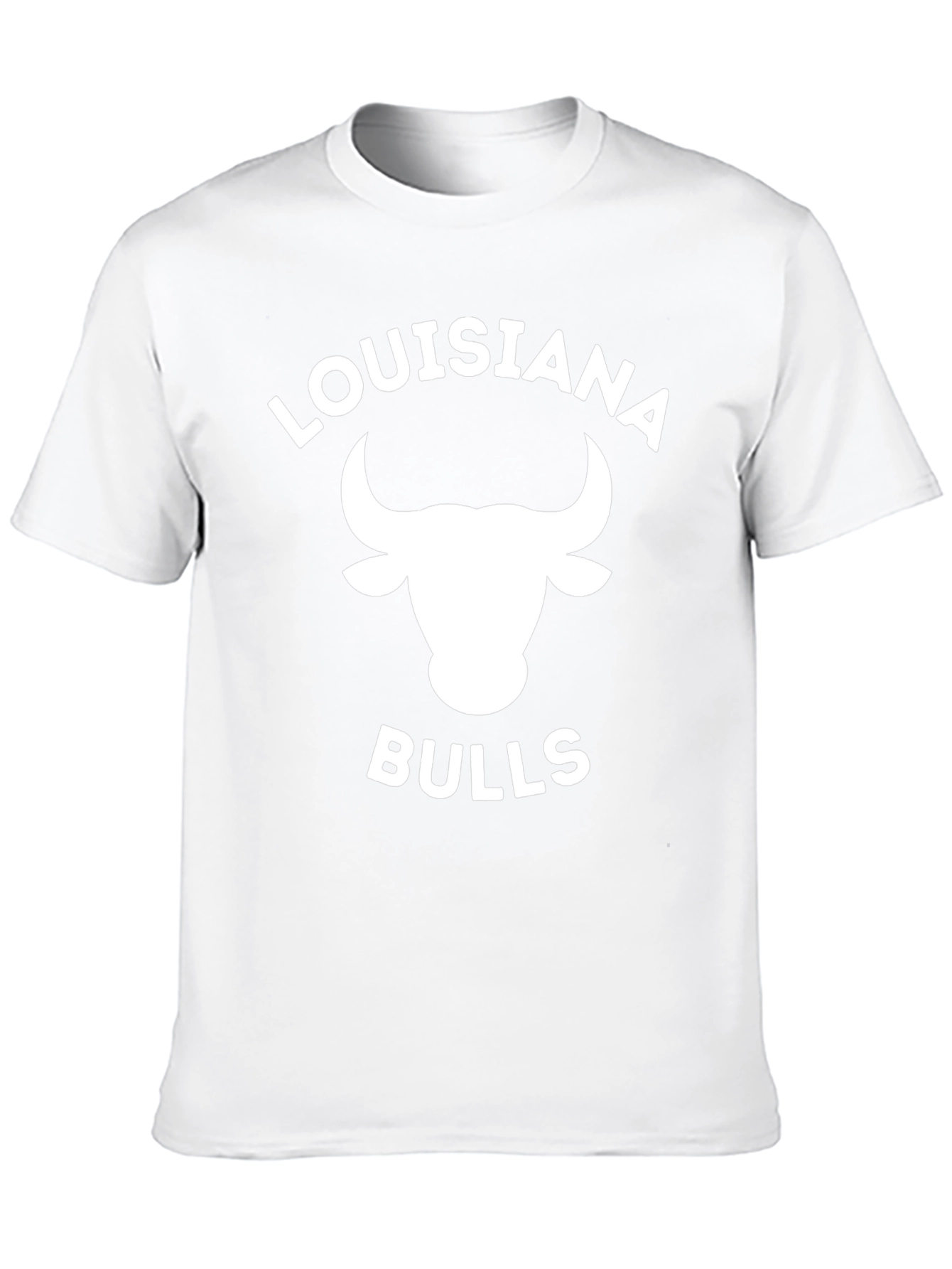 Louisiana Bulls Black Graphic Tee