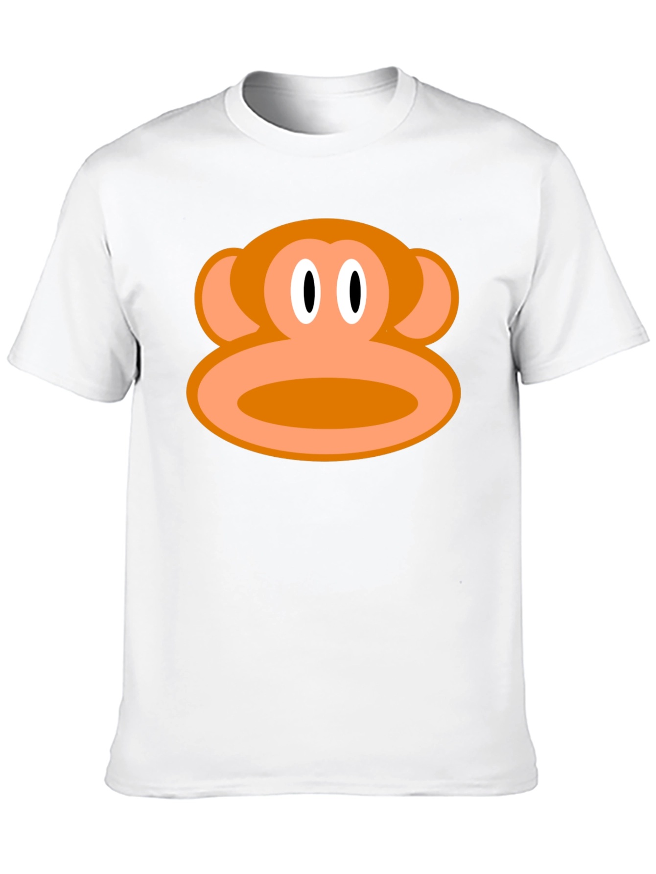 Monkey Face Graphic Tee - Black Cotton T-Shirt