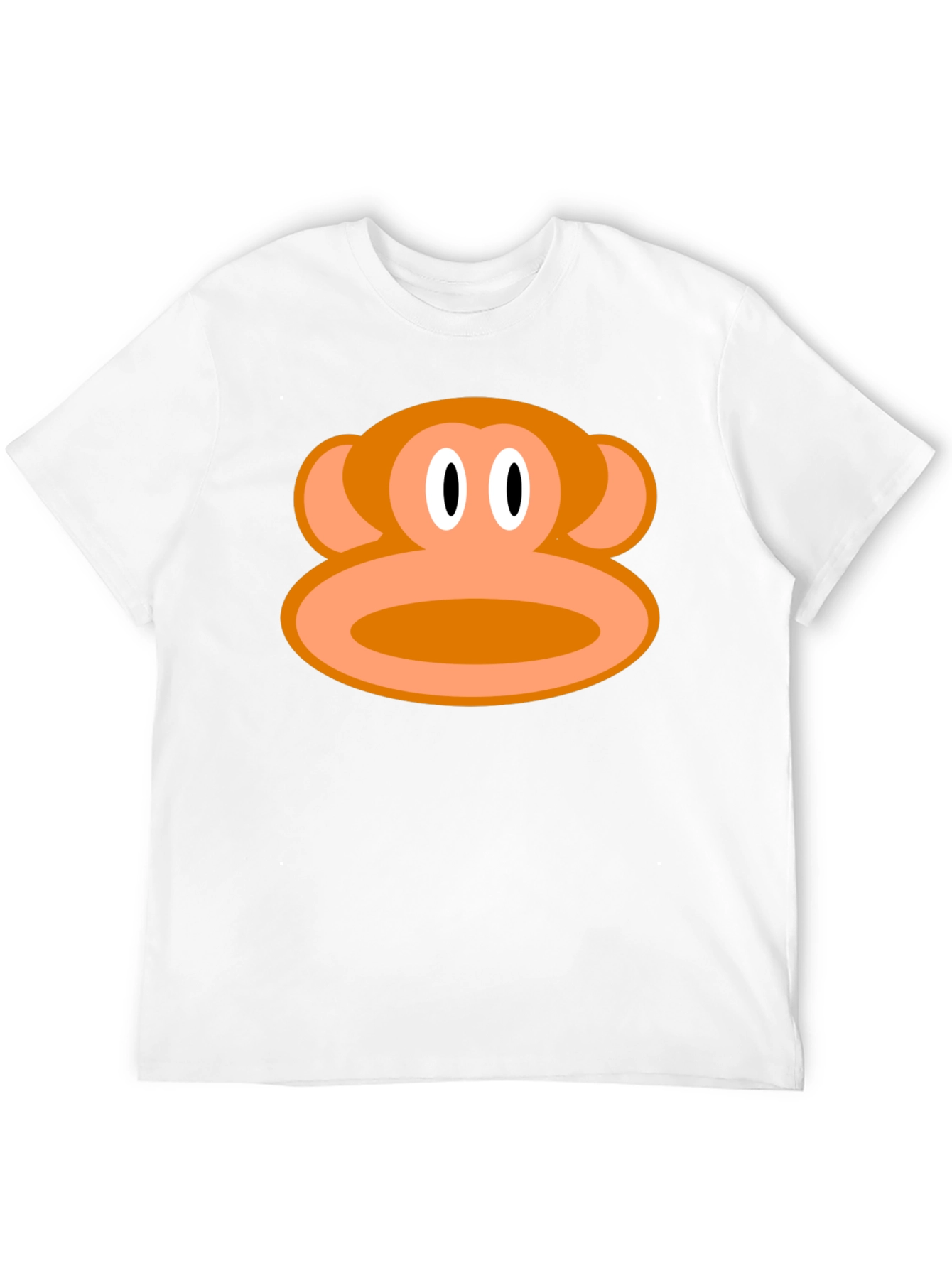 Monkey Face Graphic Tee - Black Cotton T-Shirt