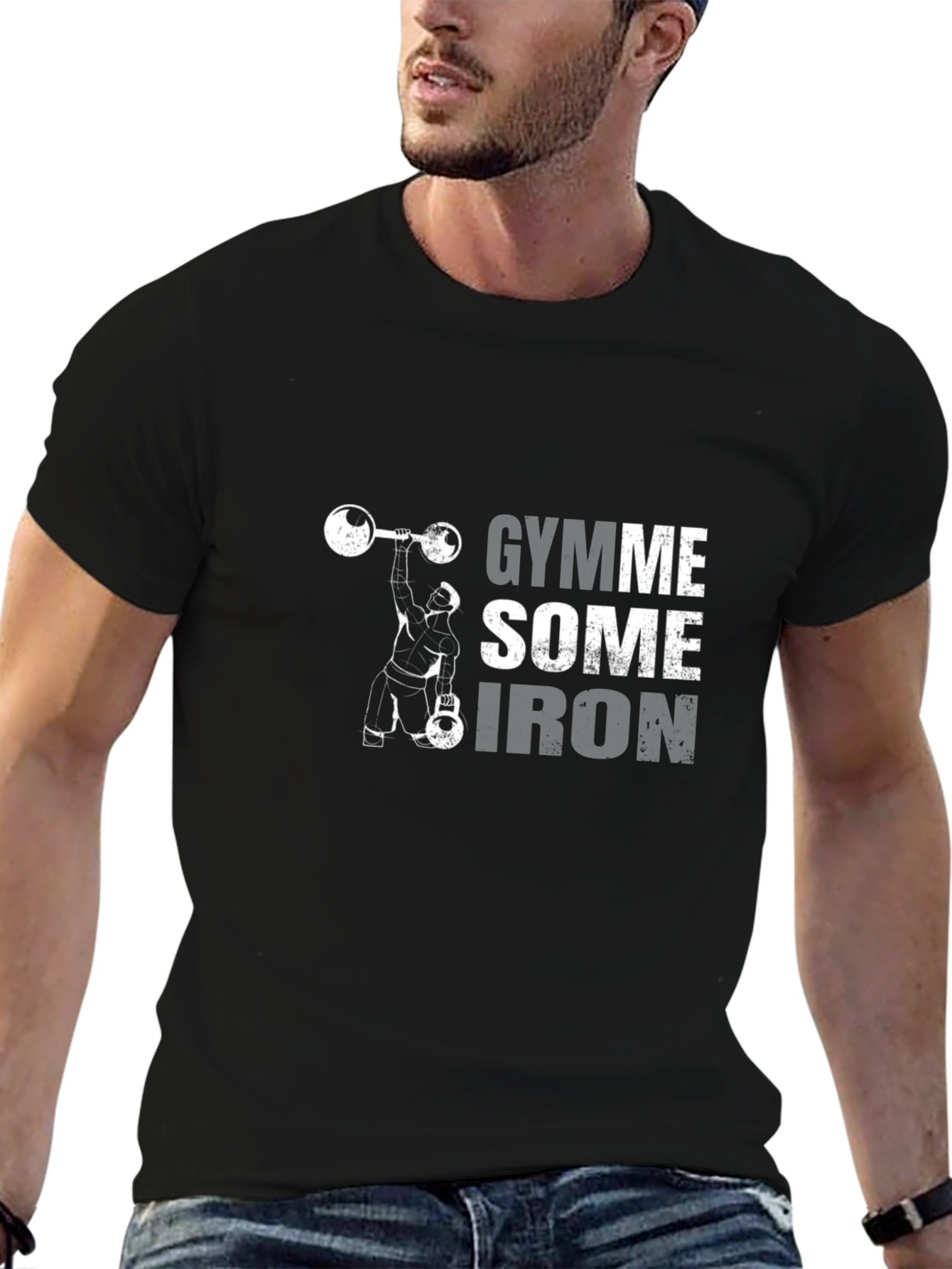 Gymme Some Iron Black T-Shirt