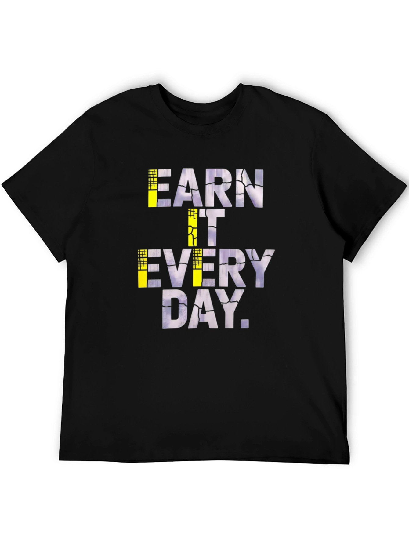 Earn It Every Day Graphic Tee - Black