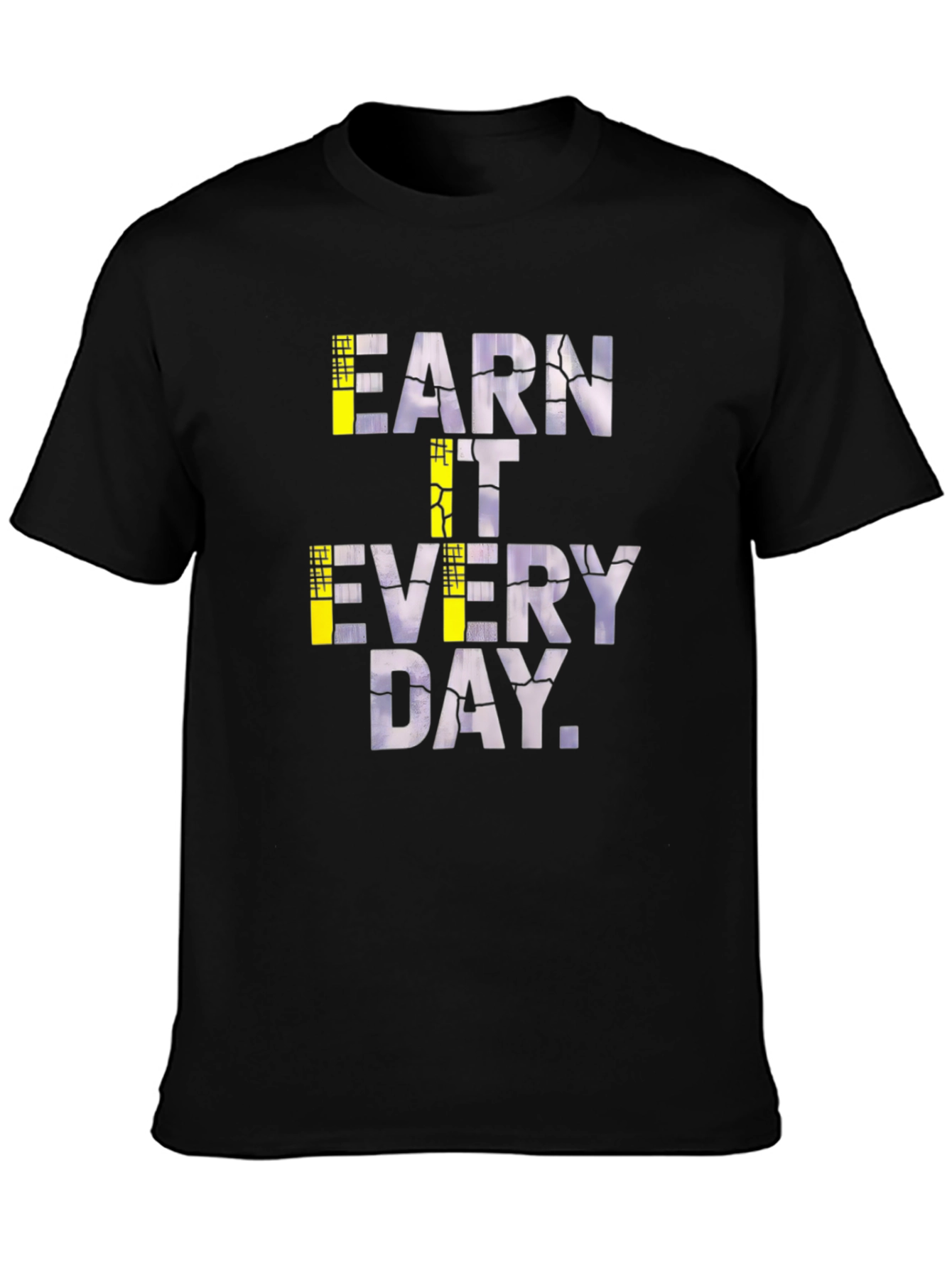 Earn It Every Day Graphic Tee - Black