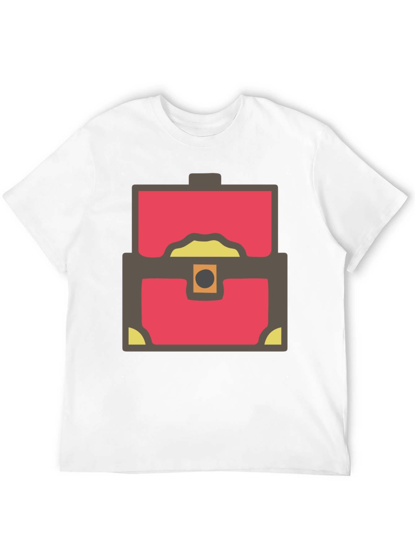 Treasure Chest Graphic Tee - Black Cotton Blend