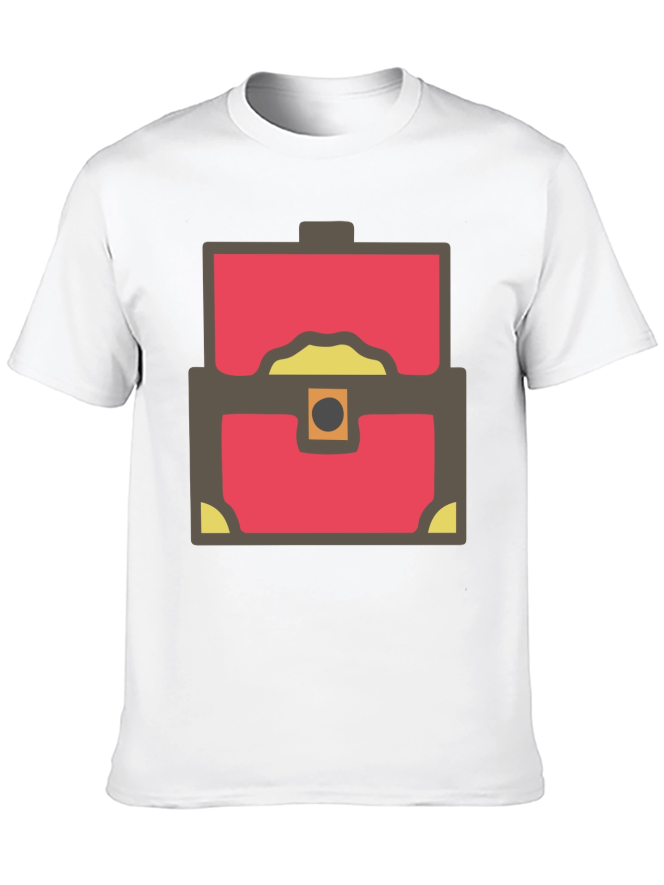 Treasure Chest Graphic Tee - Black Cotton Blend