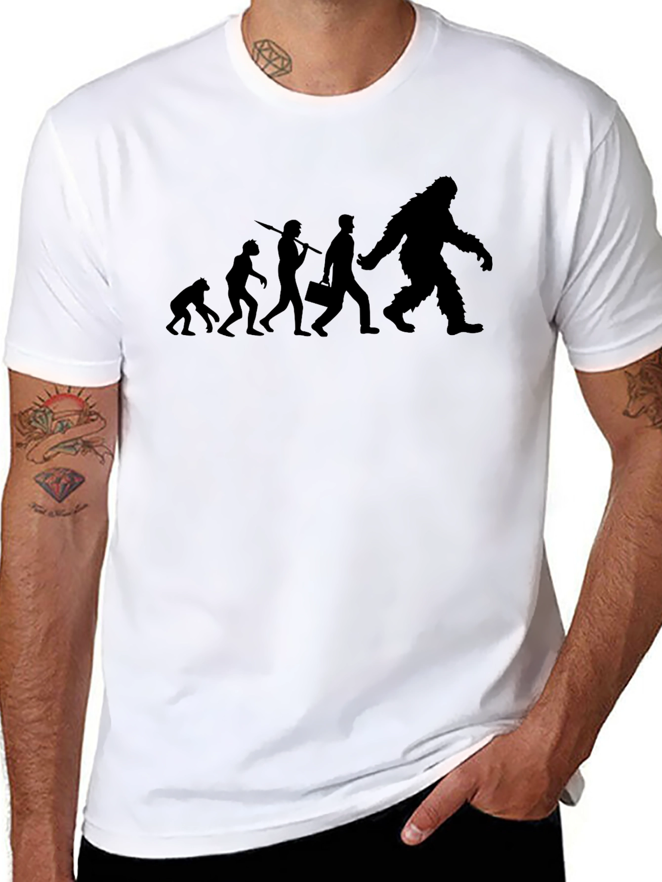 Evolution to Bigfoot Graphic T-Shirt