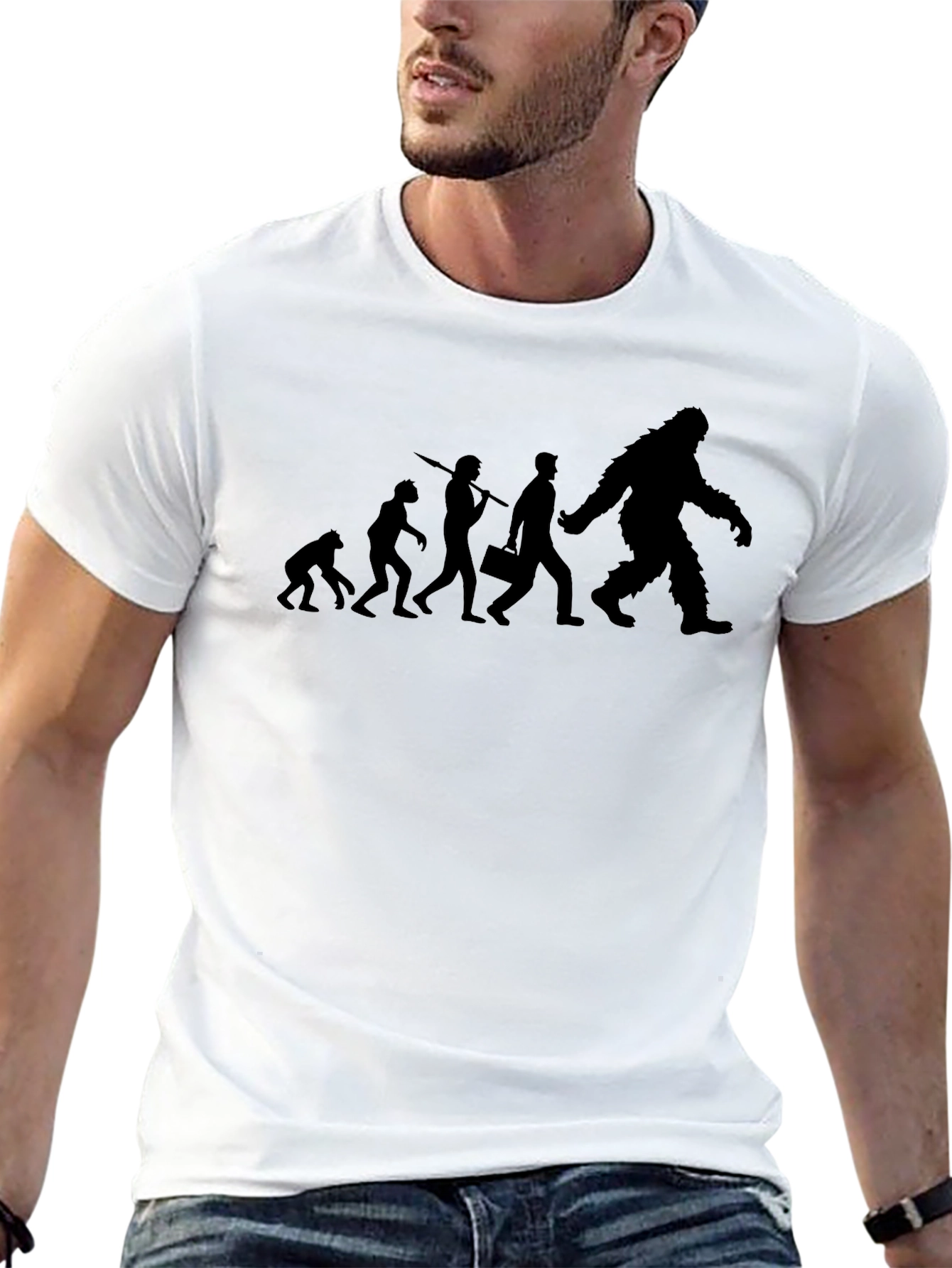 Evolution to Bigfoot Graphic T-Shirt