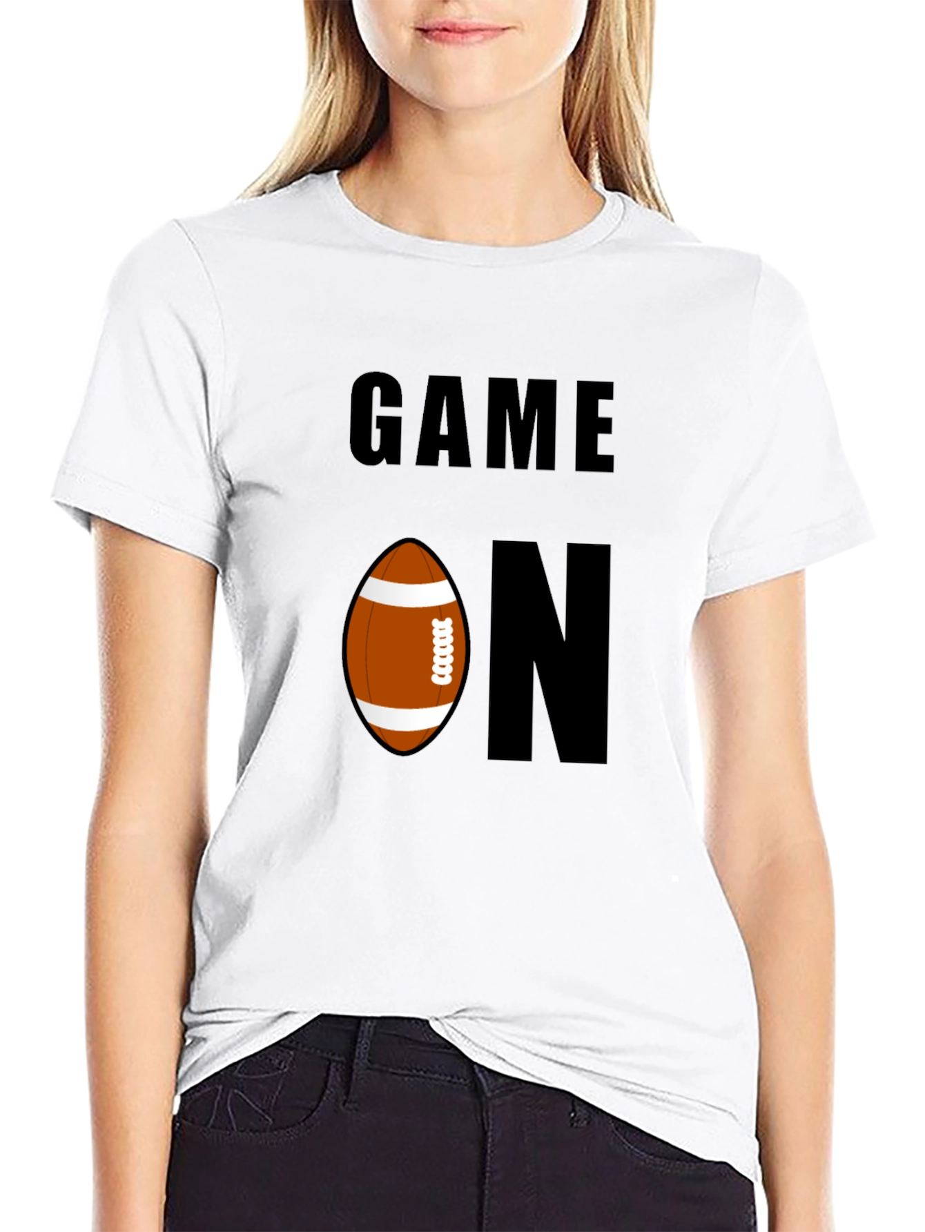 Game On Football Graphic Tee - Sporty Casual