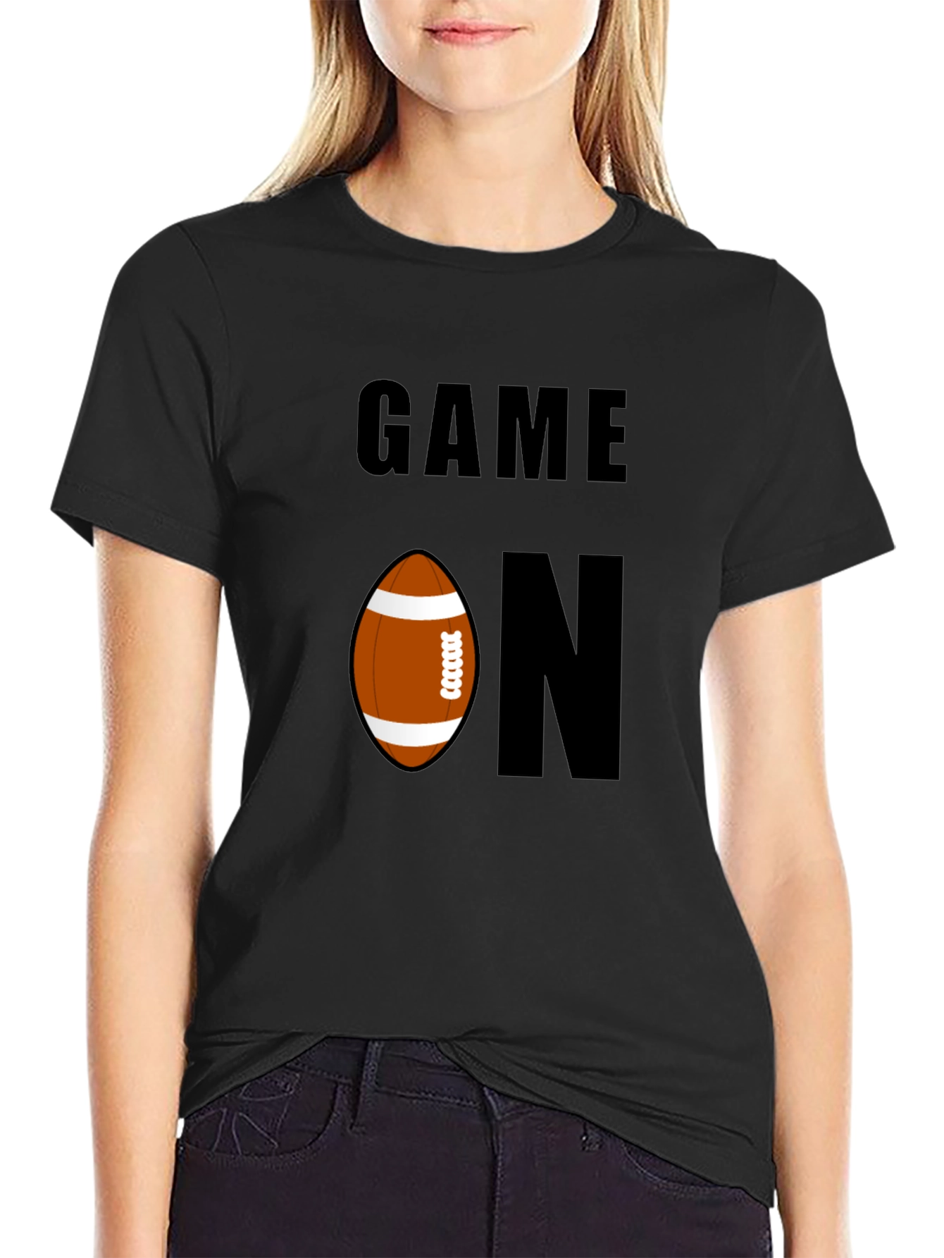 Game On Football Graphic Tee - Sporty Casual