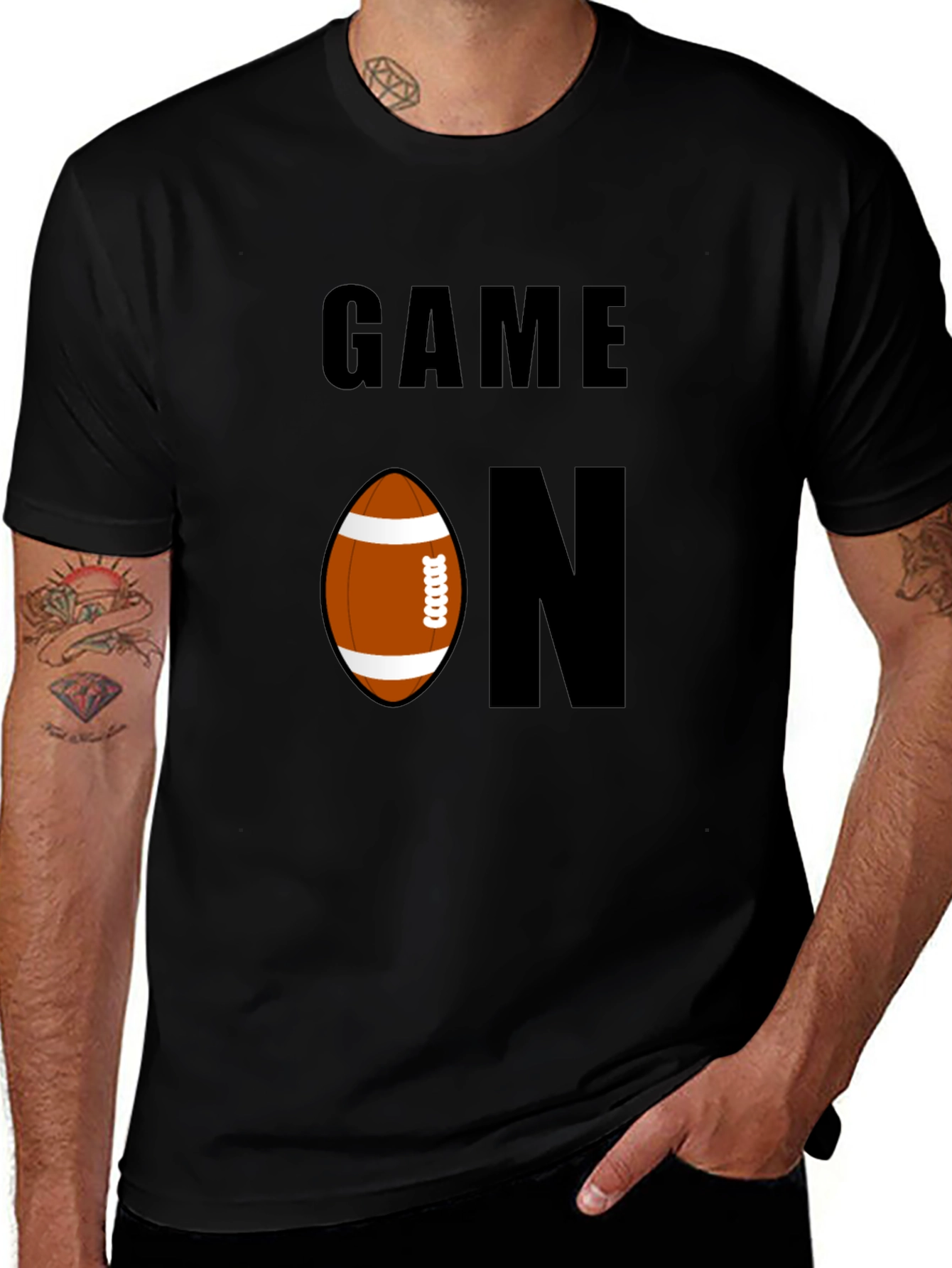 Game On Football Graphic Tee - Sporty Casual