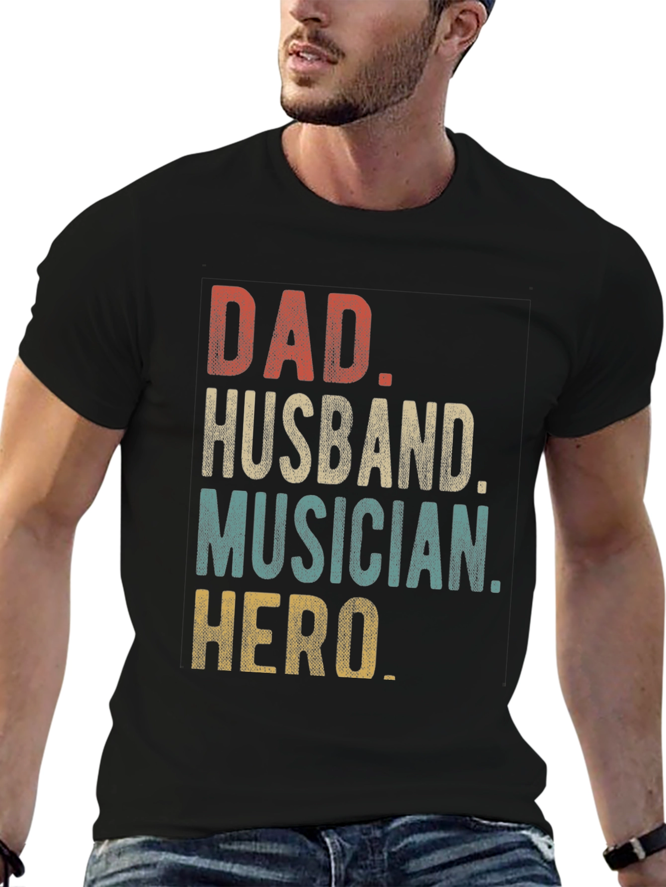 Dad Husband Musician Hero Graphic Tee