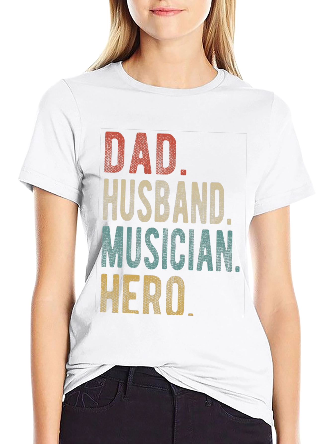 Dad Husband Musician Hero Graphic Tee
