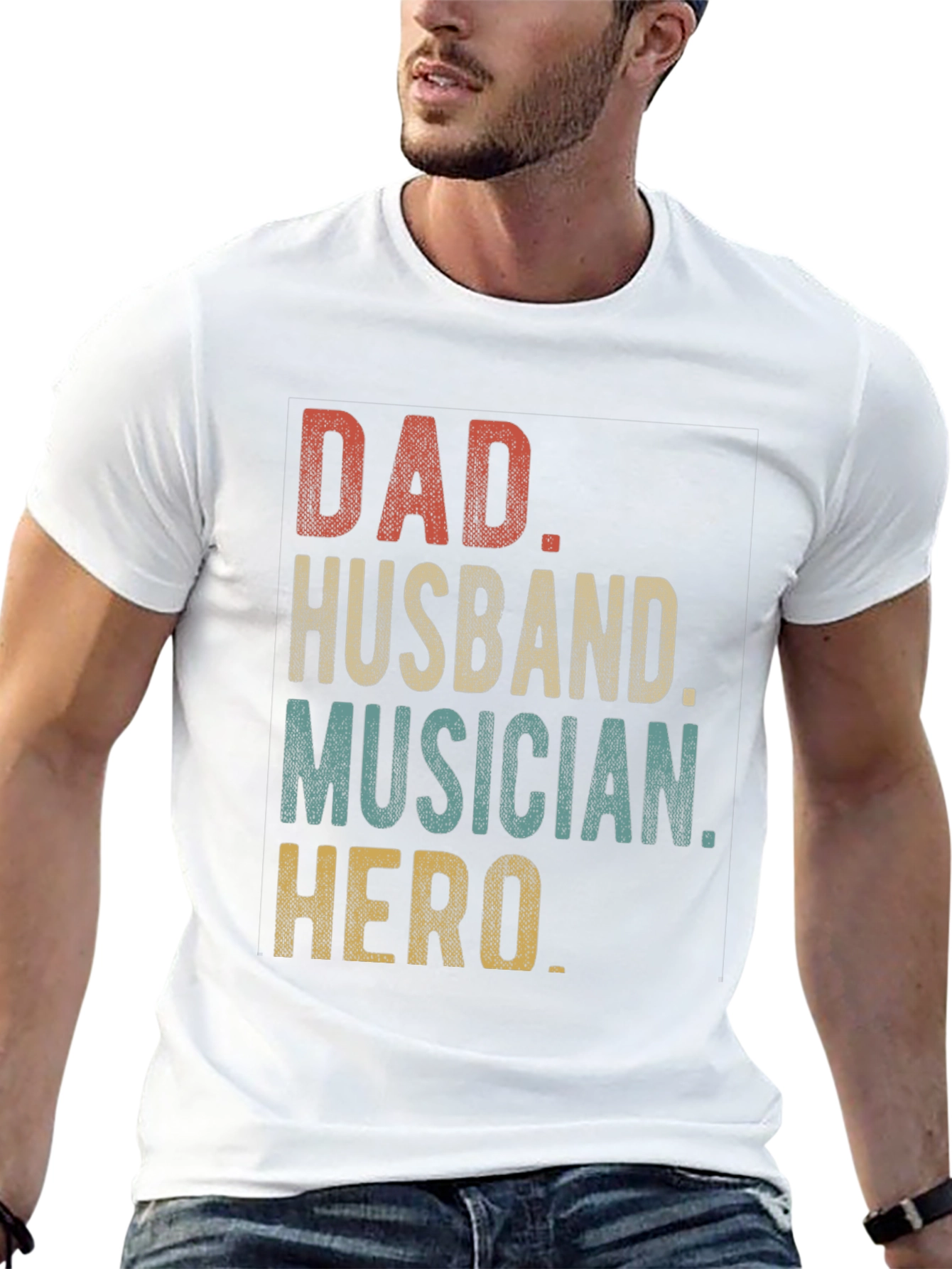 Dad Husband Musician Hero Graphic Tee