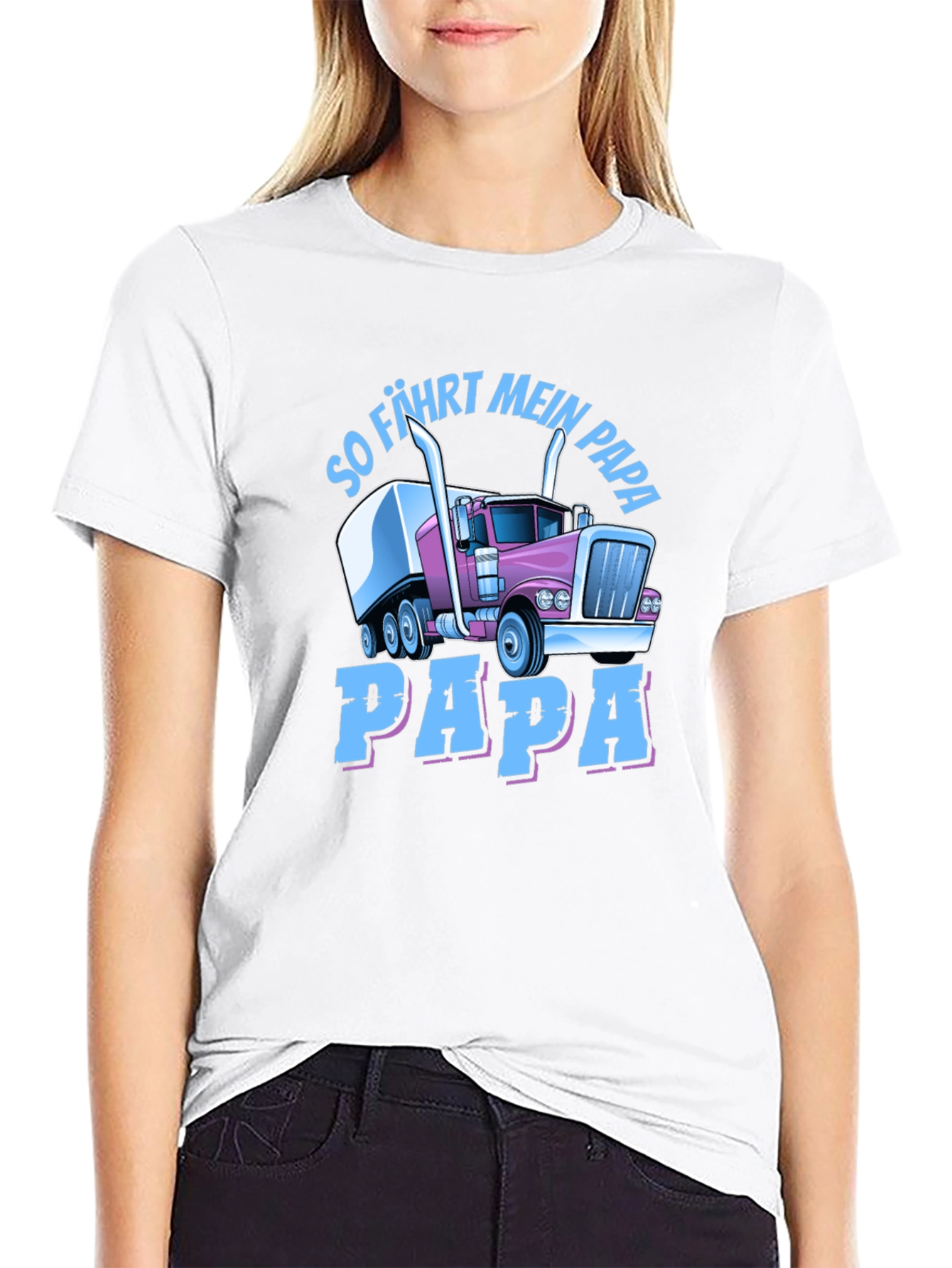 Trucker Dad T-Shirt - So Fahrt Mein Papa
