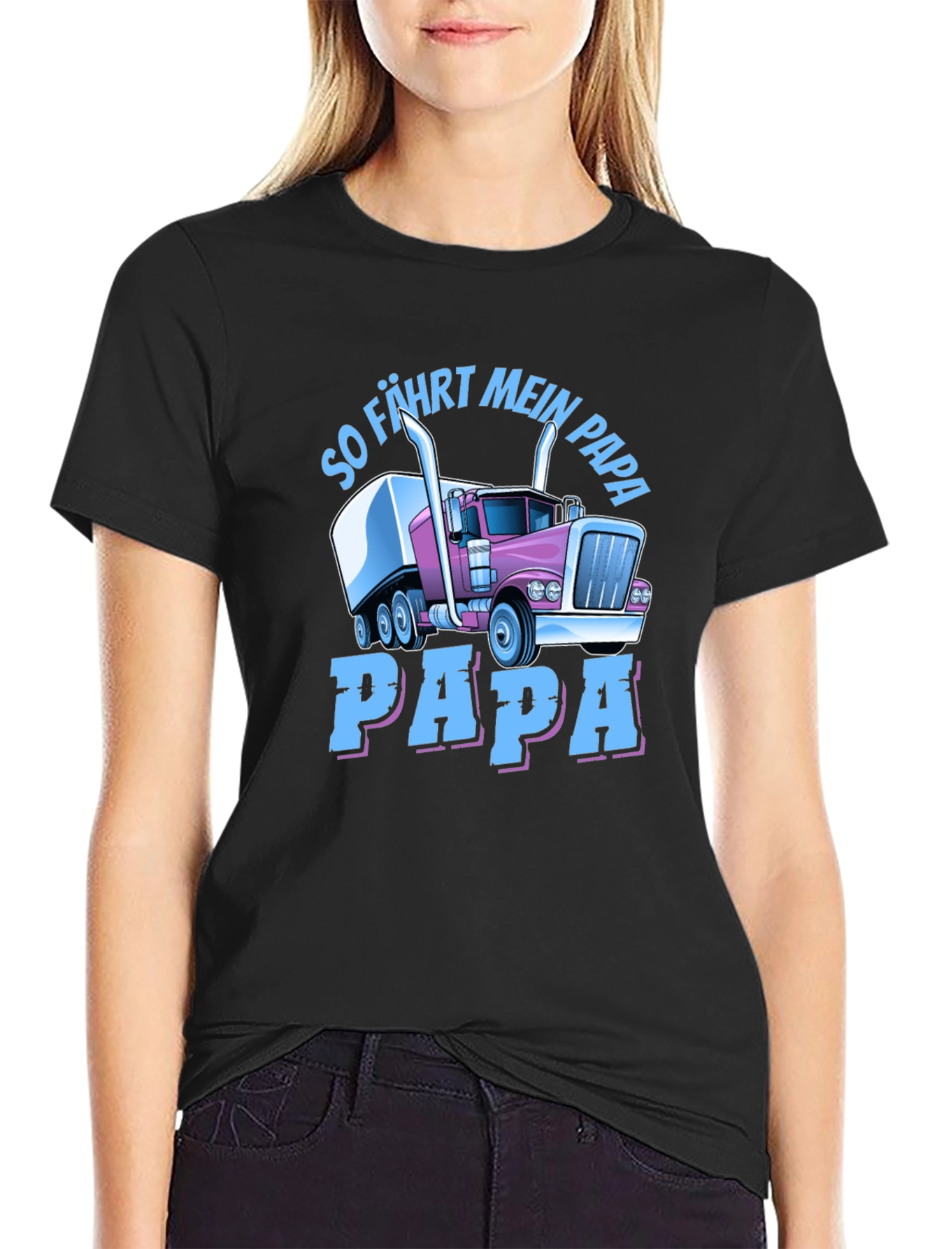 Trucker Dad T-Shirt - So Fahrt Mein Papa