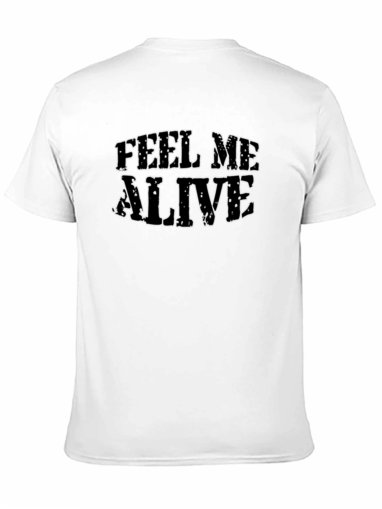 Feel Me Alive Graphic Black T-Shirt