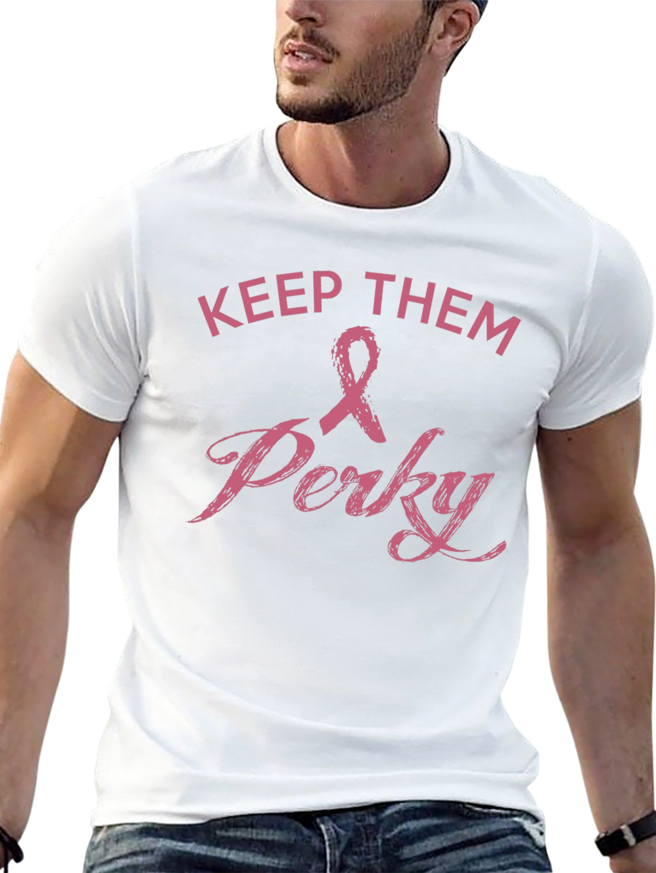 Keep Them Perky Breast Cancer Awareness T-Shirt