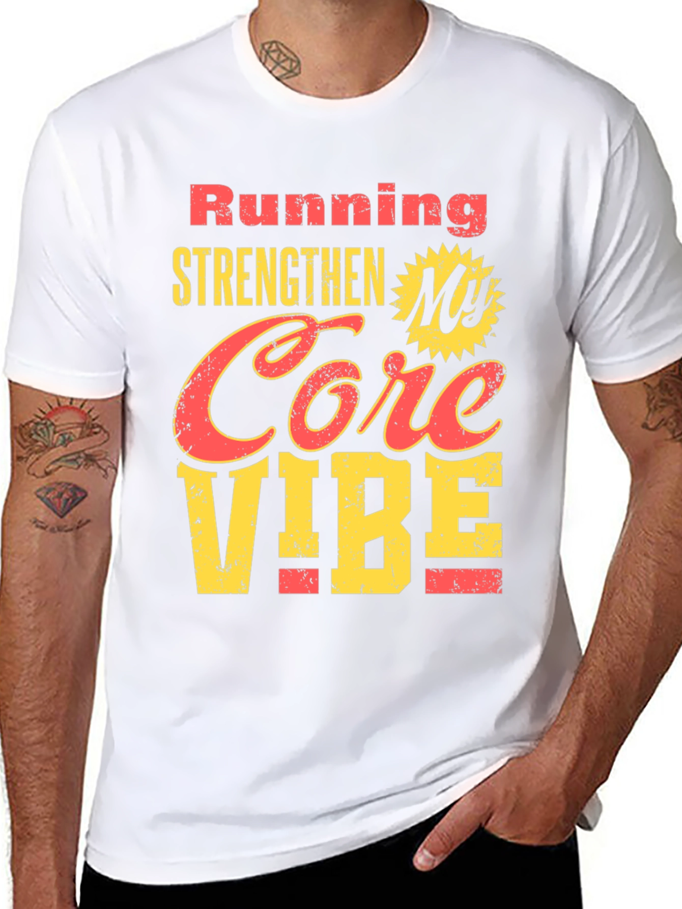 Running Strengthens My Core Vibe T-Shirt