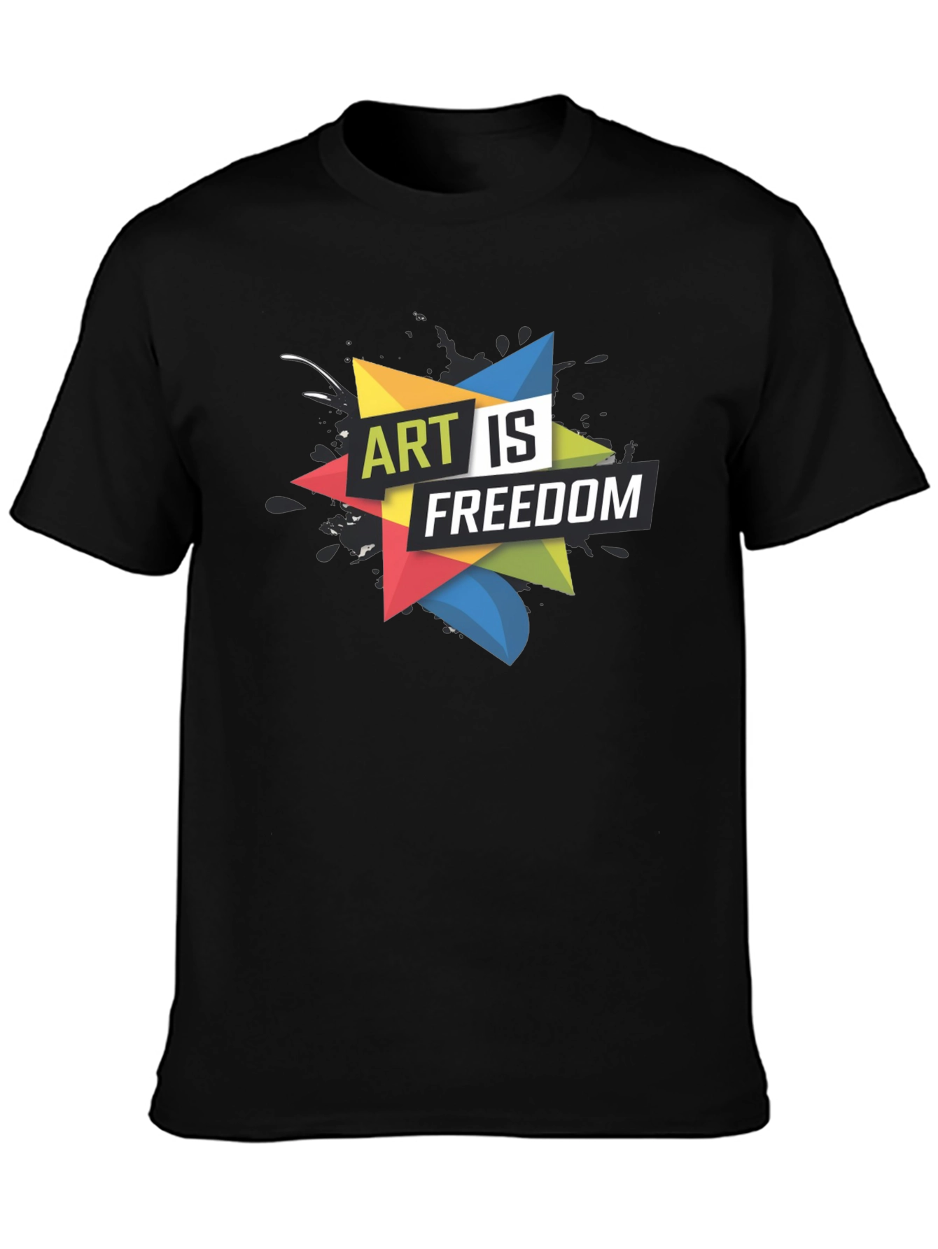 Art is Freedom Graphic Tee - Black T-Shirt
