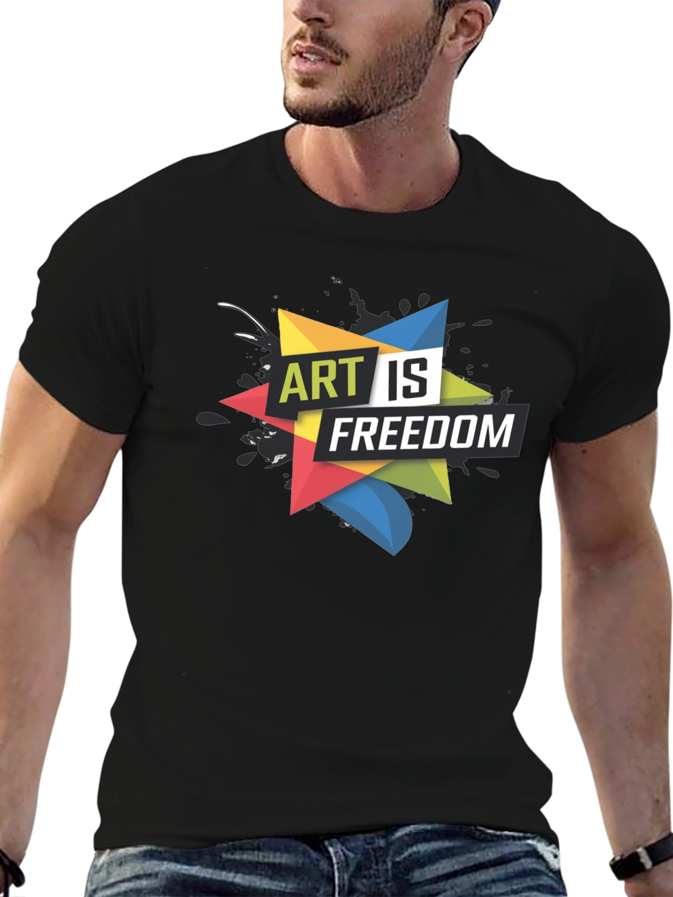 Art is Freedom Graphic Tee - Black T-Shirt