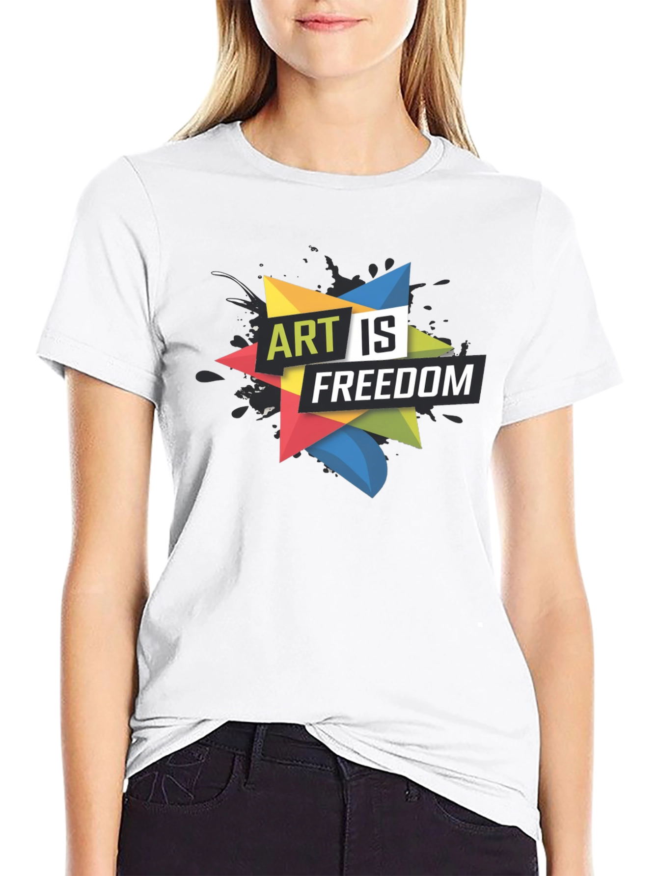 Art is Freedom Graphic Tee - Black T-Shirt