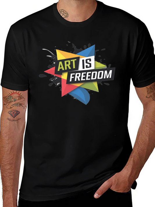 Art is Freedom Graphic Tee - Black T-Shirt