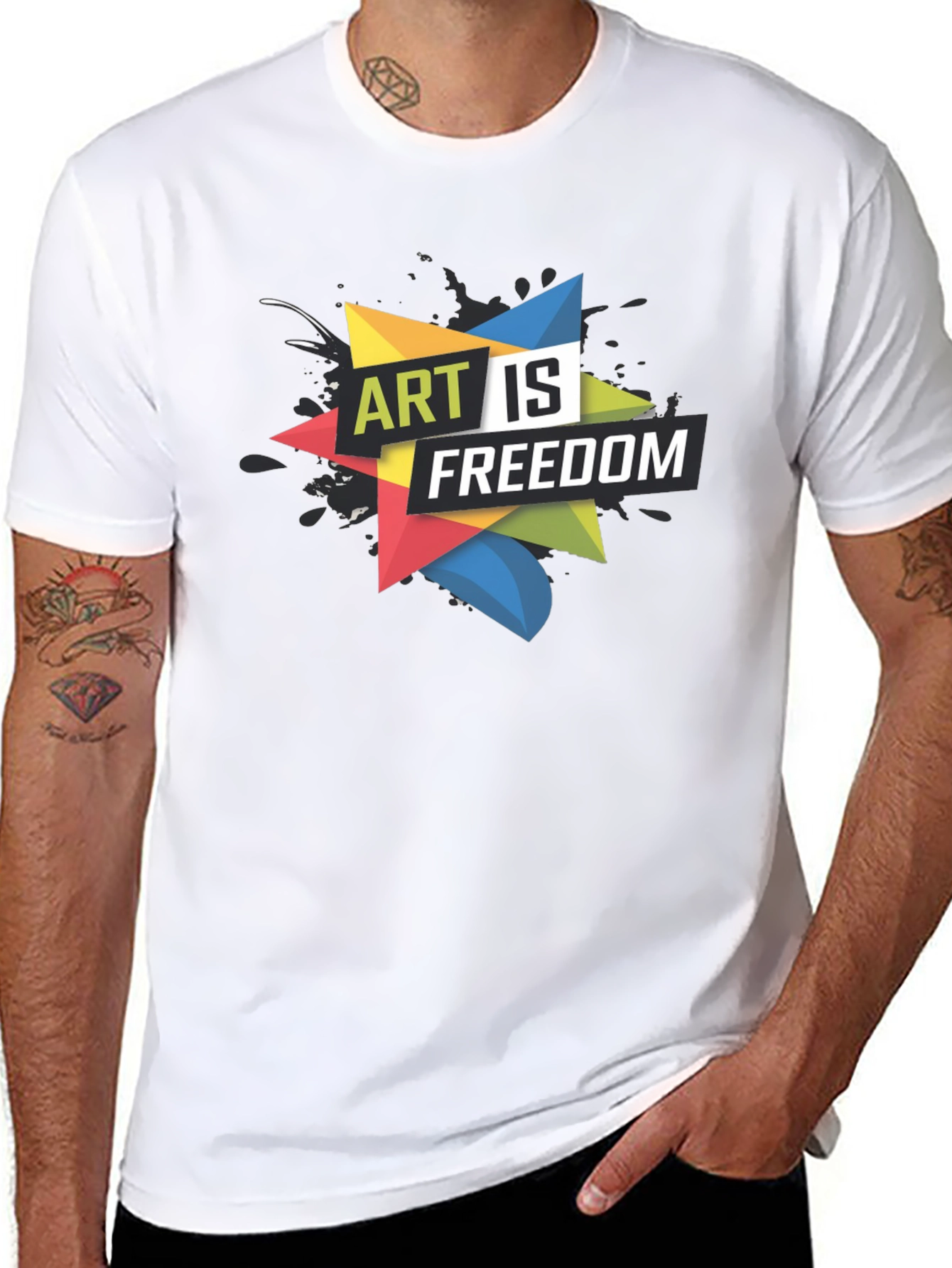 Art is Freedom Graphic Tee - Black T-Shirt